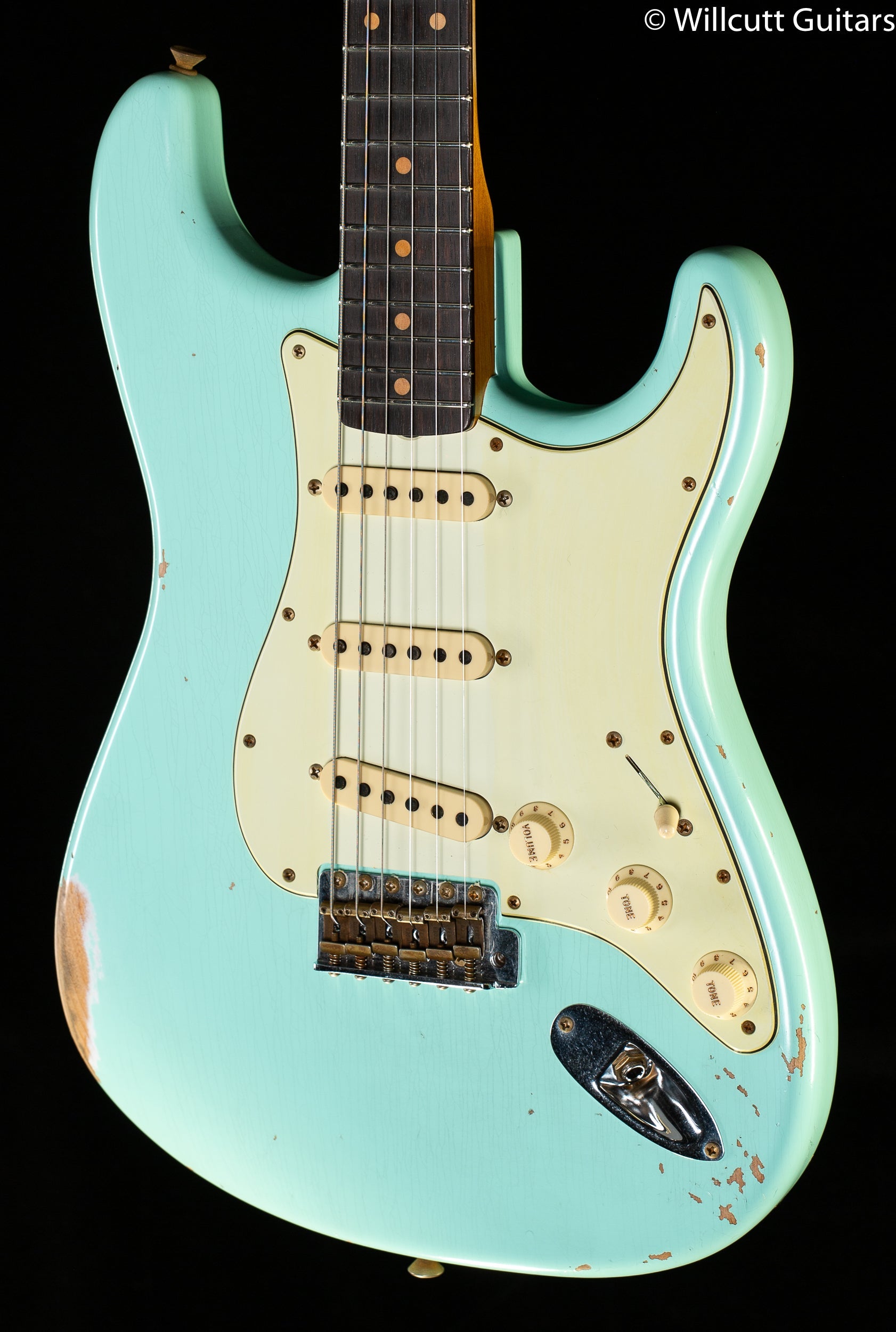 Fender Custom Shop "The 63" 1963 Stratocaster Relic Surf Green 65 C (151)