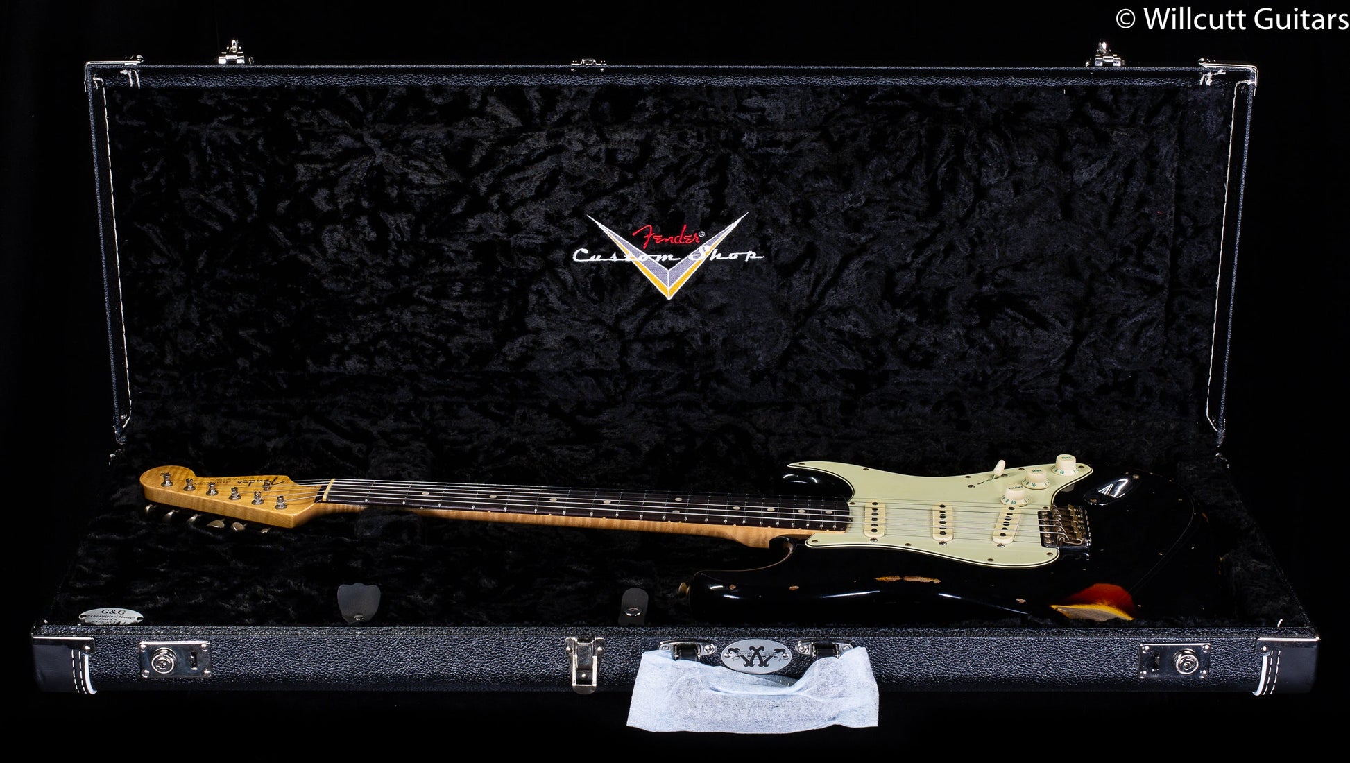Fender Custom Shop Willcutt True '62 Stratocaster Journeyman Relic Black over 3TS '59 C