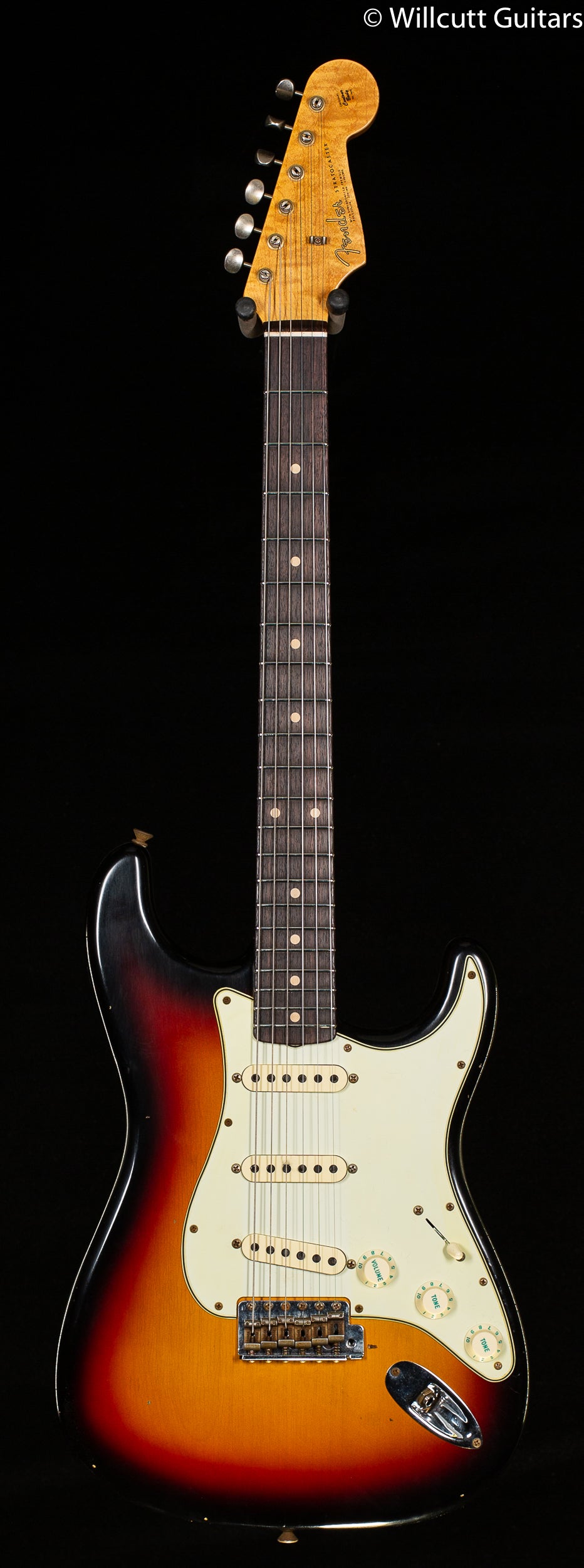 Fender Custom Shop Willcutt True '62 Stratocaster Journeyman Relic 3-Tone Sunburst 60s Oval C