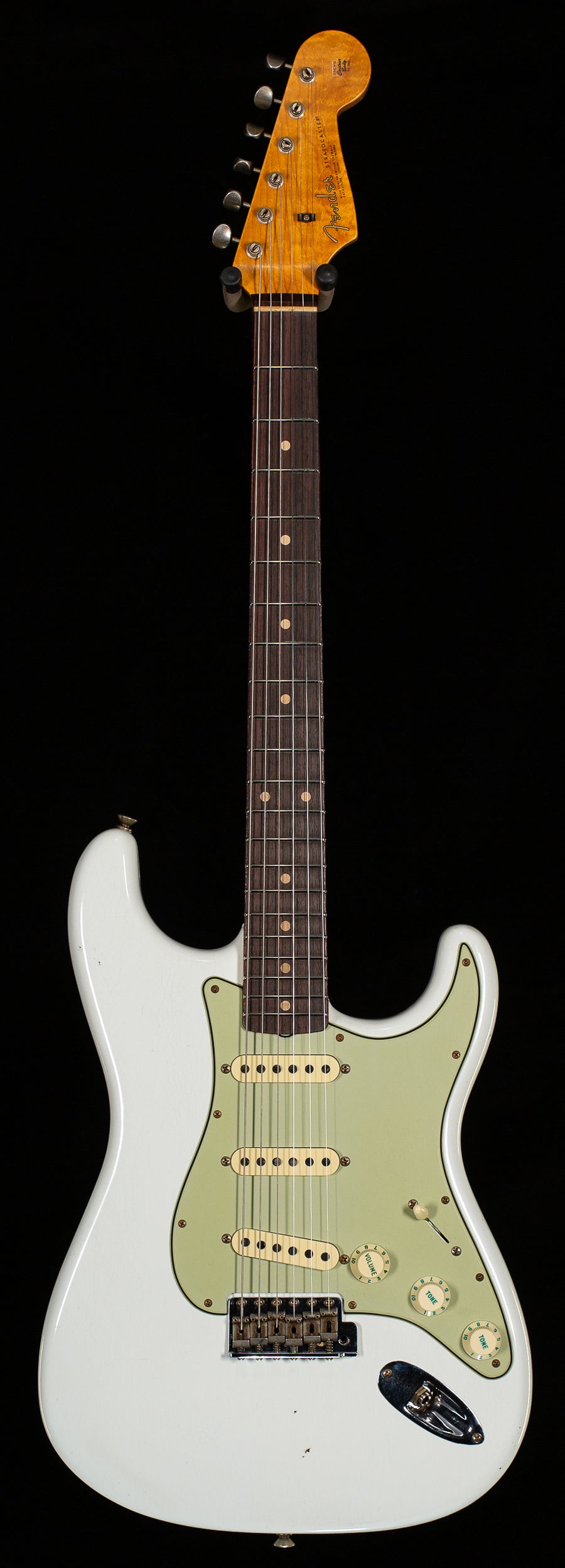 Fender Custom Shop Willcutt True '62 Stratocaster Journeyman Relic Olympic White 60s Oval C  (192)