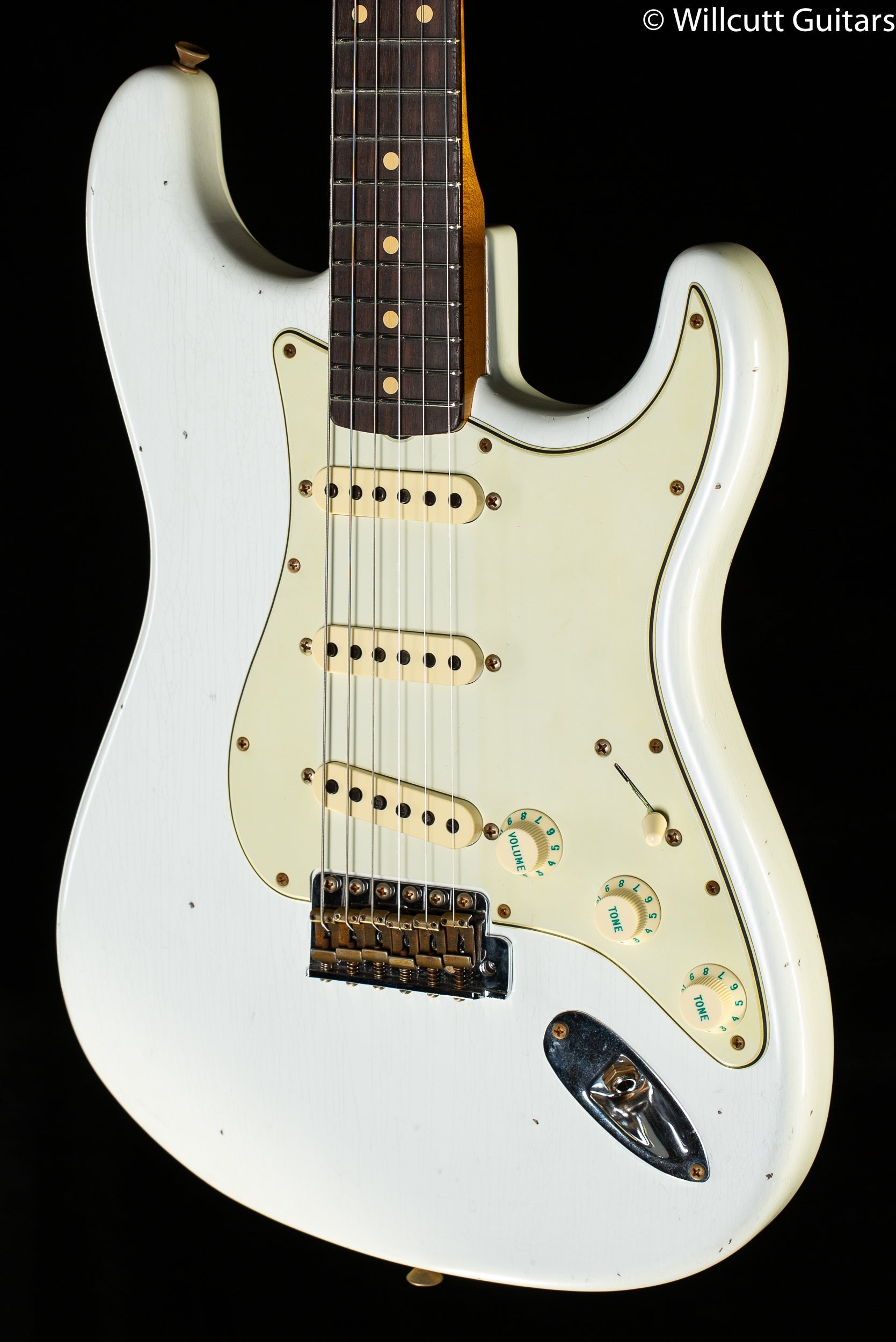 Fender Custom Shop Willcutt True '62 Stratocaster Journeyman Relic Olympic White 59 C