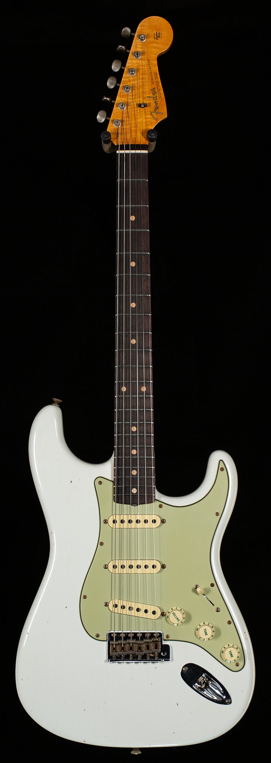 Fender Custom Shop Willcutt True '62 Stratocaster Journeyman Relic Olympic White 60s Oval C (445)