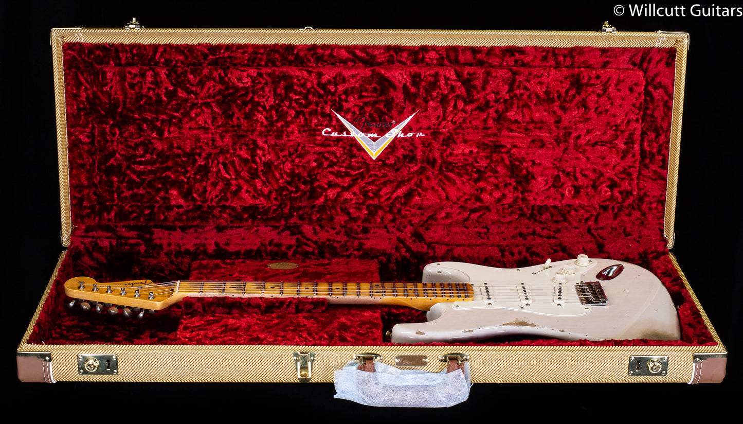 Fender Custom Shop 1956 Stratocaster Heavy Relic White Blonde (591)