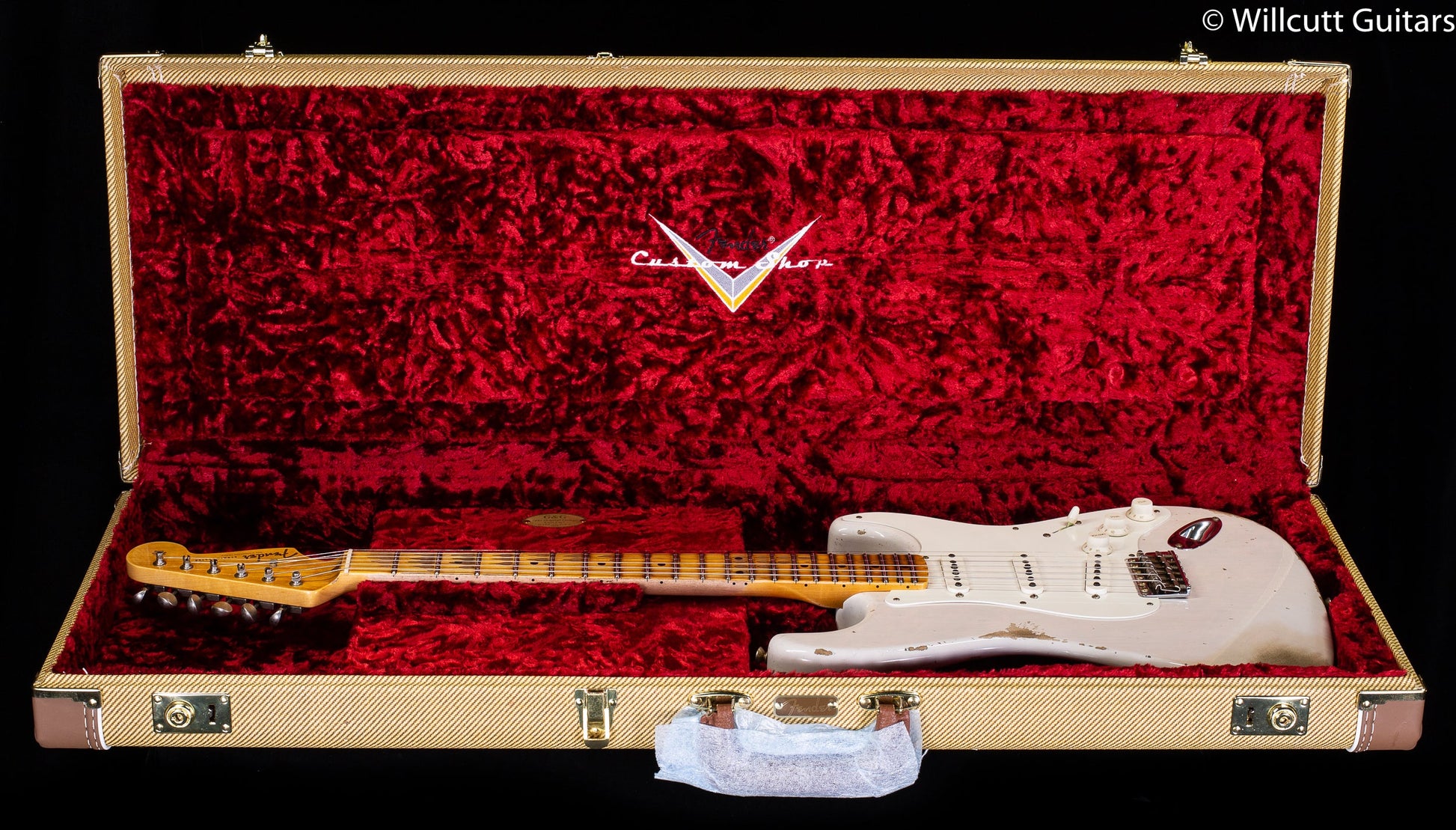 Fender Custom Shop 1956 Stratocaster Heavy Relic White Blonde (591)