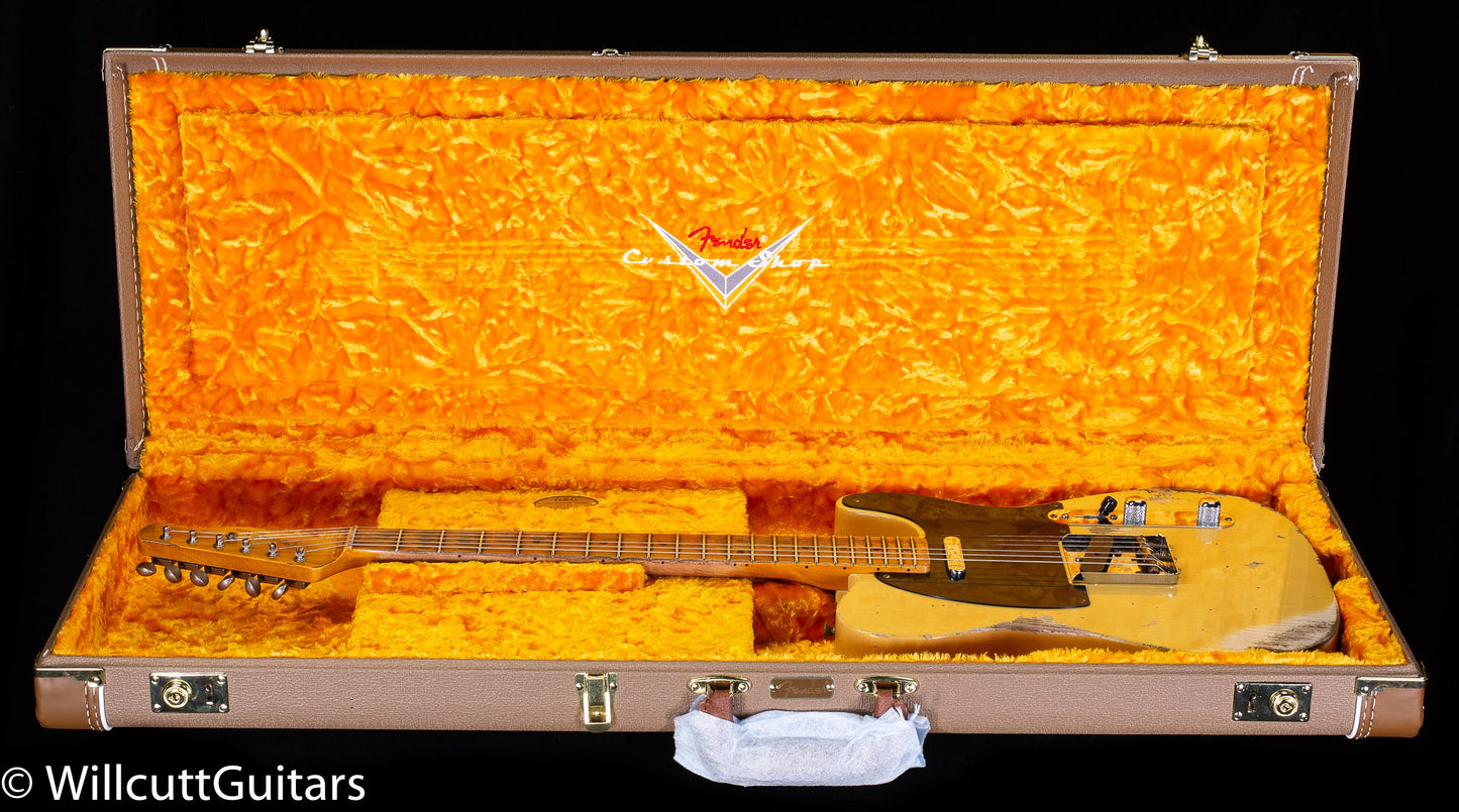 Fender Custom Shop 52 Telecaster Heavy Relic Aged Nocaster Blonde (776)