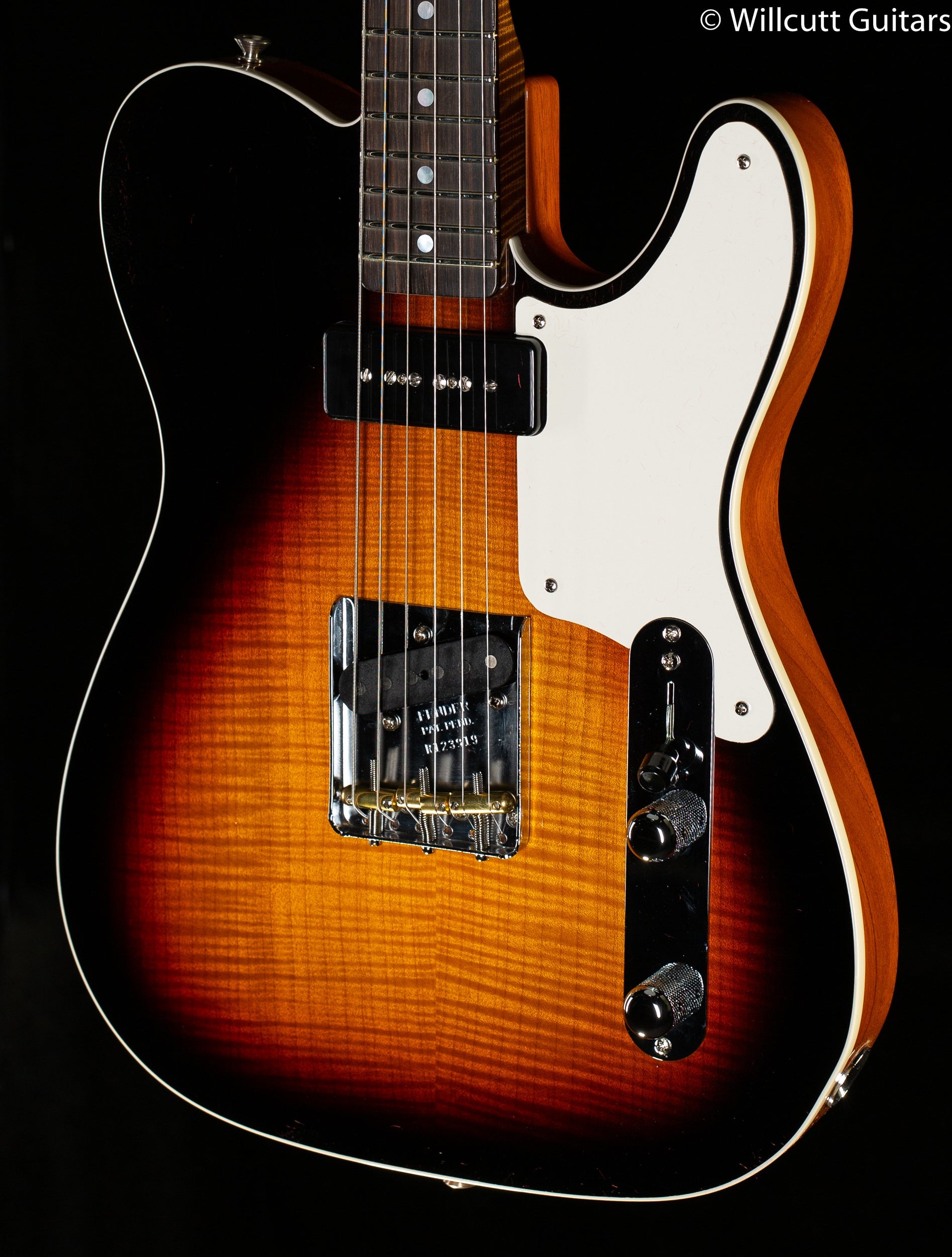 Fender Custom Shop Artisan P90 Flame Maple Telecaster Aged Antique Burst (919)