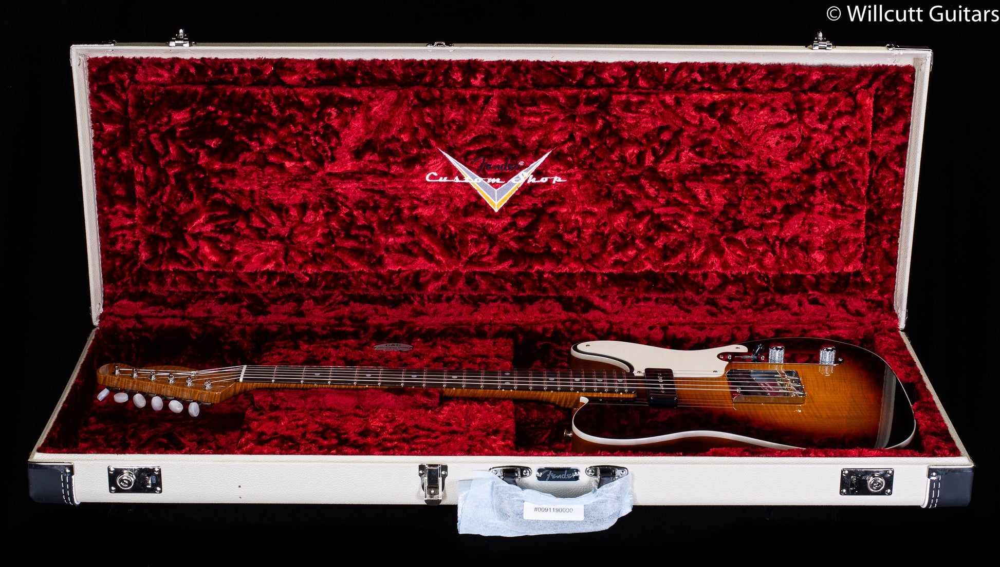 Fender Custom Shop Artisan P90 Flame Maple Telecaster Aged Antique Burst (919)