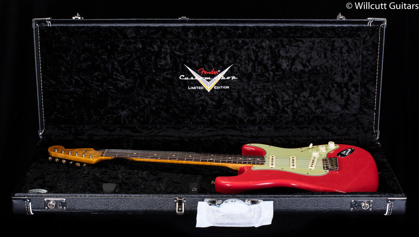 Fender Custom Shop Willcutt True '62 Stratocaster Journeyman Relic Fiesta Red 60s Oval C (759)