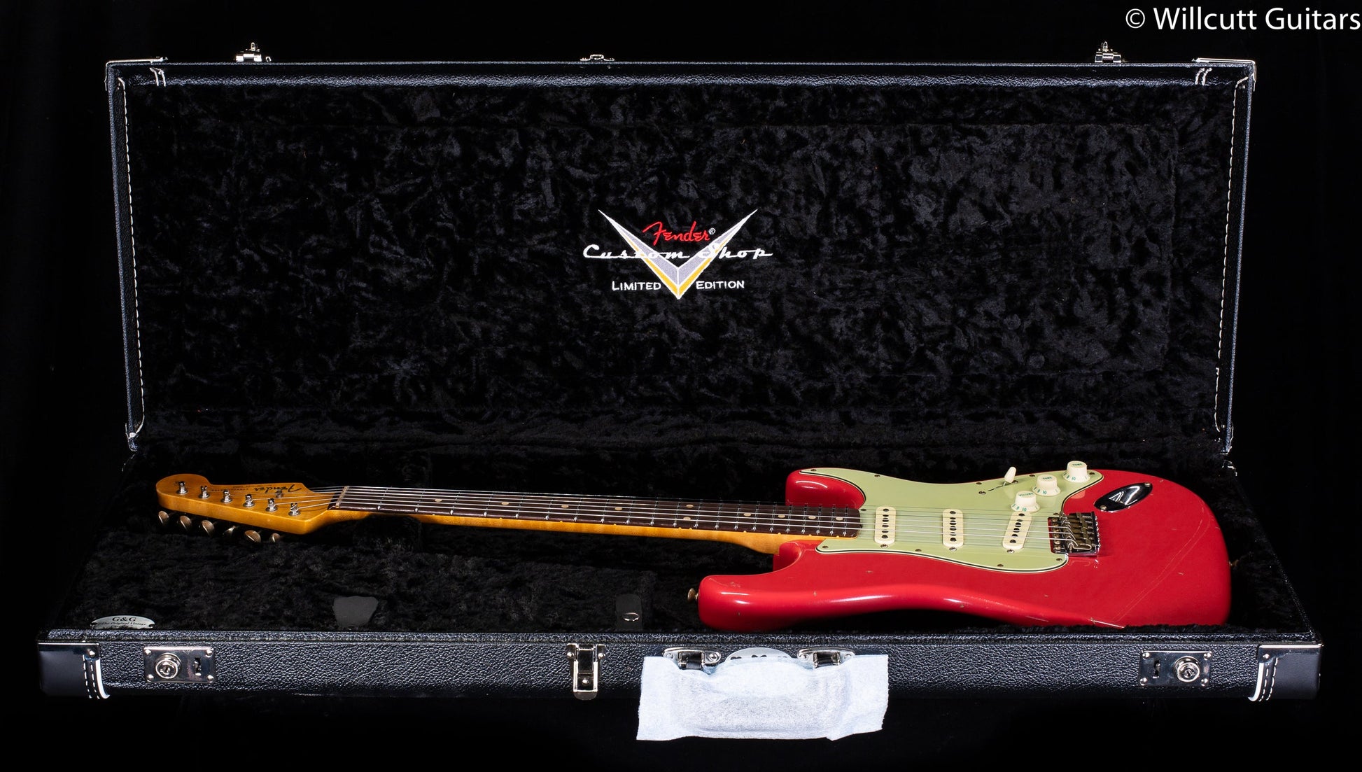 Fender Custom Shop Willcutt True '62 Stratocaster Journeyman Relic Fiesta Red 60s Oval C (759)