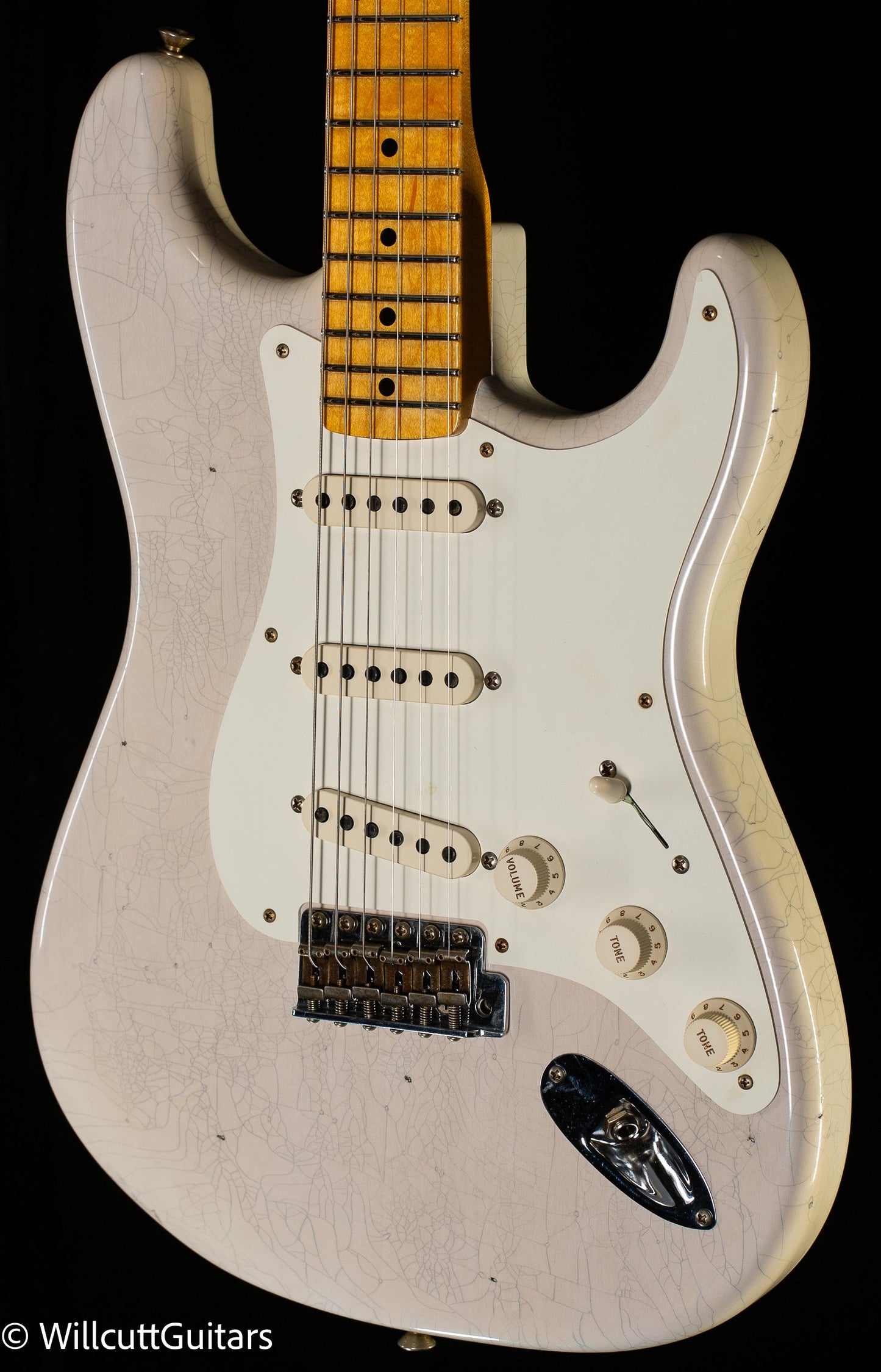 Fender Custom Shop Willcutt True '57 Stratocaster Journeyman Relic White Blonde 65 C (823)