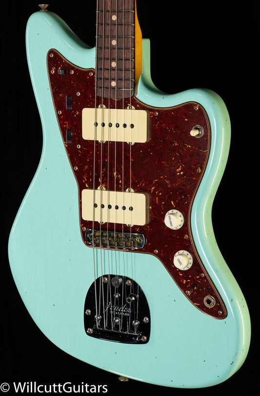 Fender Custom Shop 1962 Jazzmaster Journeyman Relic Painted Head Cap Surf Green (213)