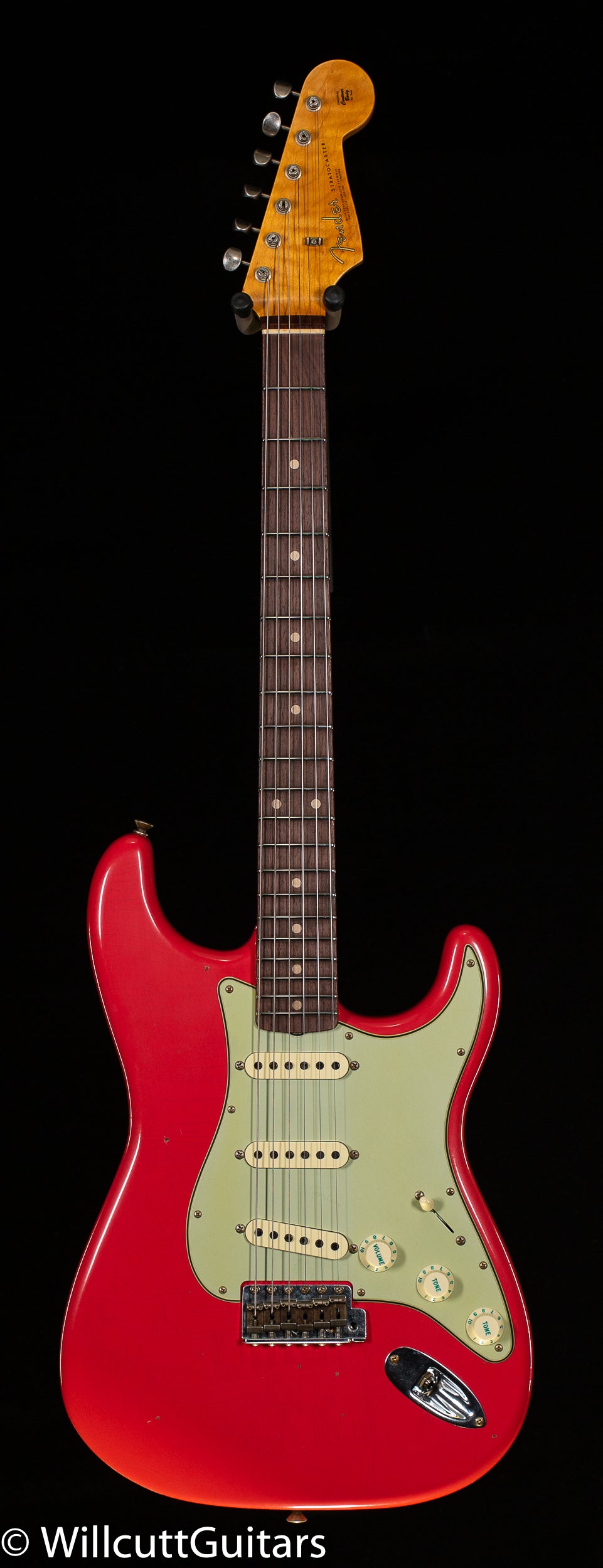 Fender Custom Shop Willcutt True '62 Stratocaster Journeyman Relic Fiesta Red Josephina Handwound 57 Soft V (233)