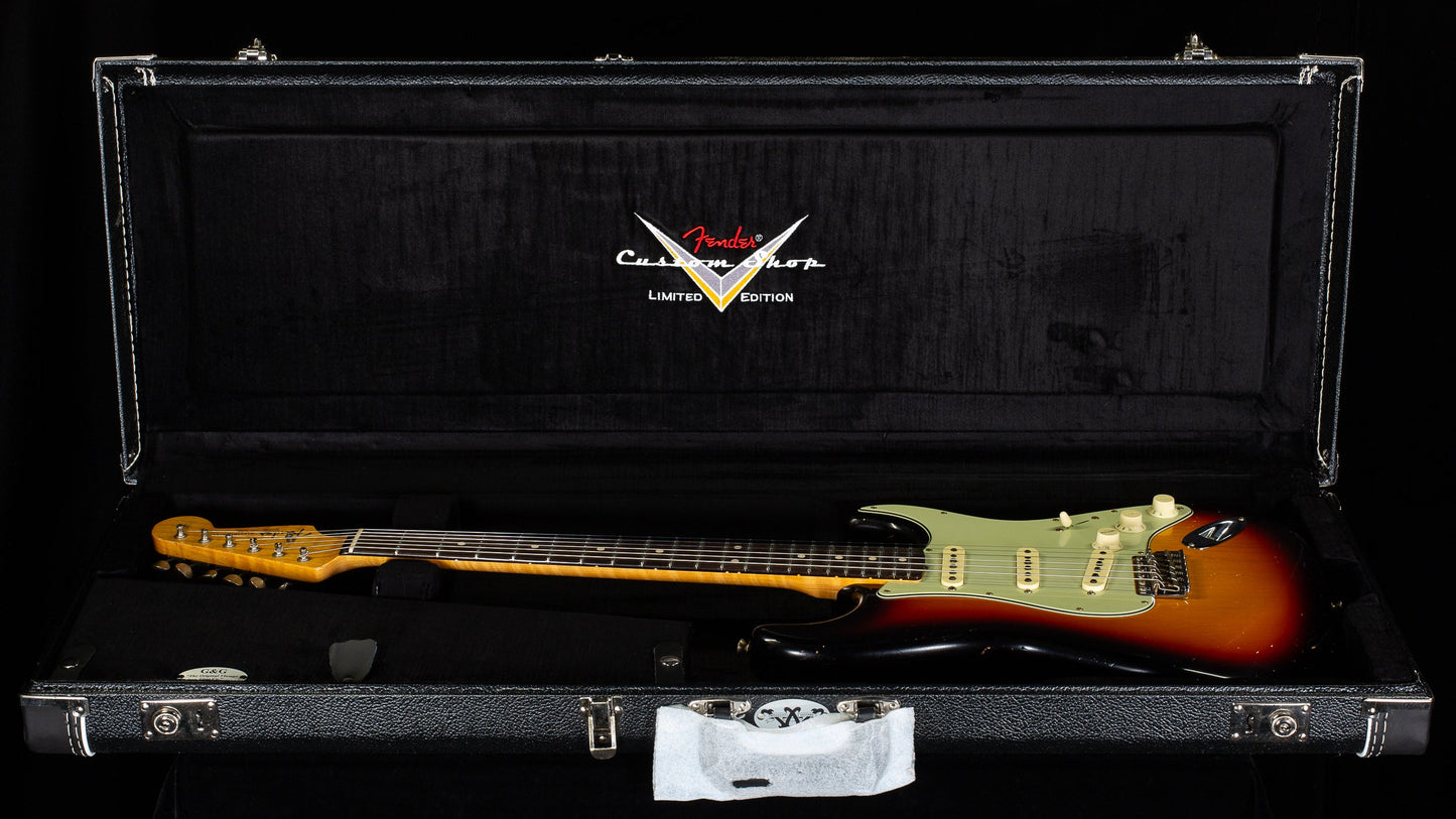 Fender Custom Shop Masterbuilt Dennis Galuzska True '62 Strat Journeyman 3-Tone Sunburst Brazilian 59 C (348)