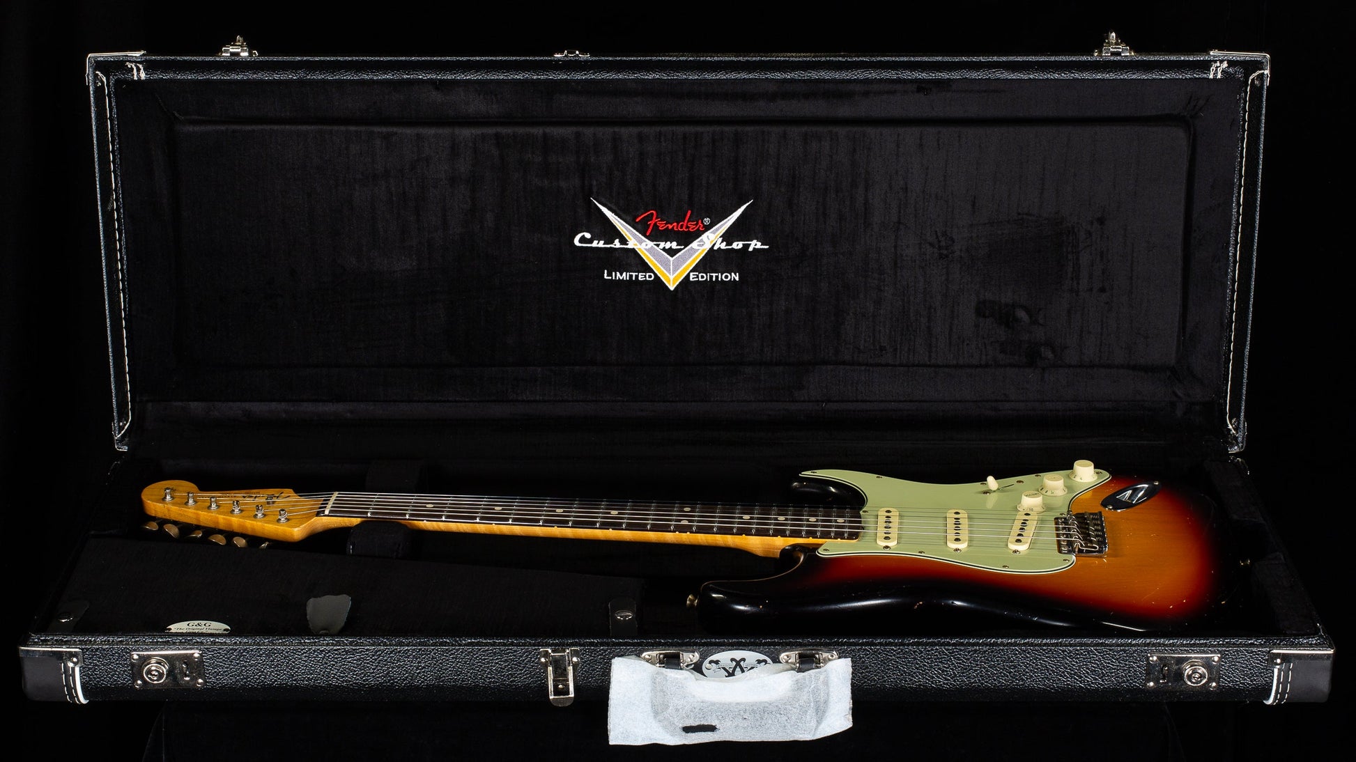 Fender Custom Shop Masterbuilt Dennis Galuzska True '62 Strat Journeyman 3-Tone Sunburst Brazilian 59 C (348)