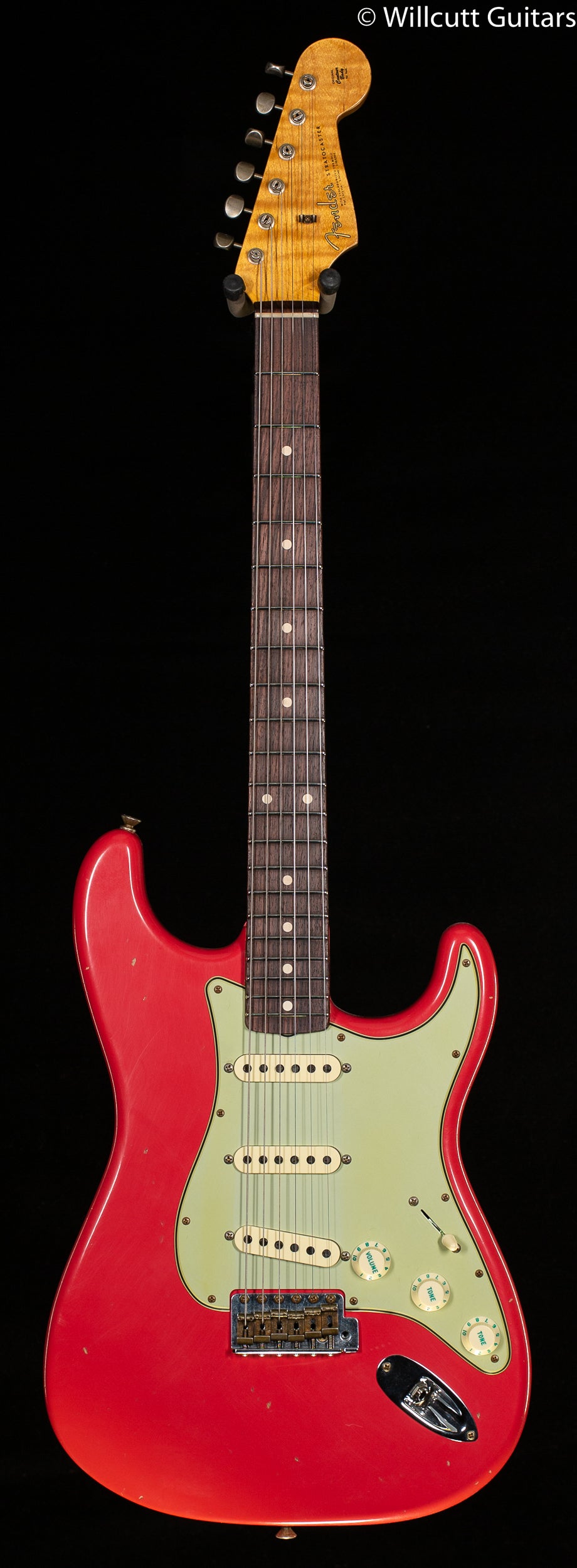Fender Custom Shop Willcutt True '62 Stratocaster Journeyman Relic Fiesta Red Large C (413)