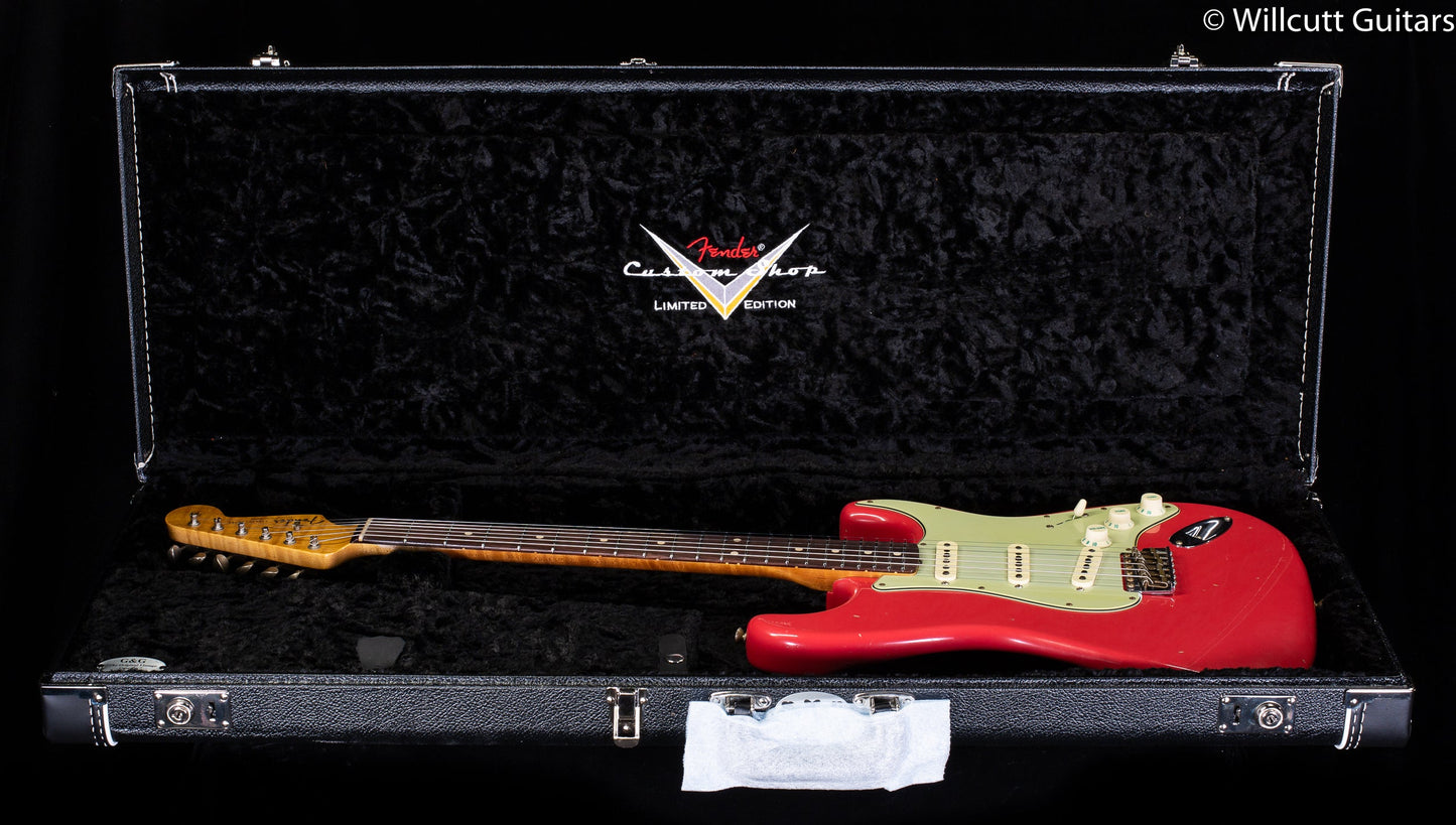 Fender Custom Shop Willcutt True '62 Stratocaster Journeyman Relic Fiesta Red Large C (413)
