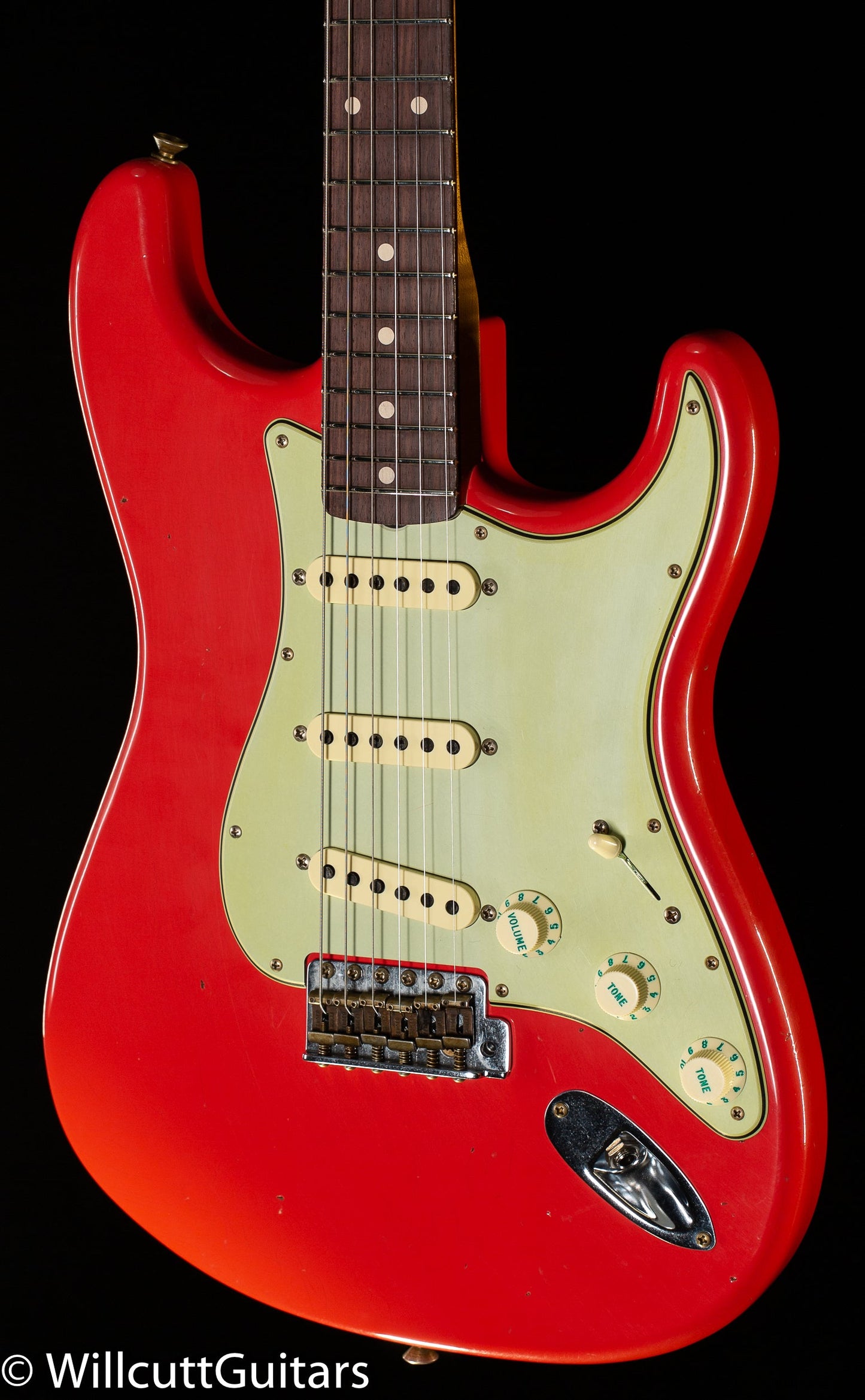 Fender Custom Shop Willcutt True '62 Stratocaster Journeyman Relic Fiesta Red Josephina Handwound 57 Soft V (471)