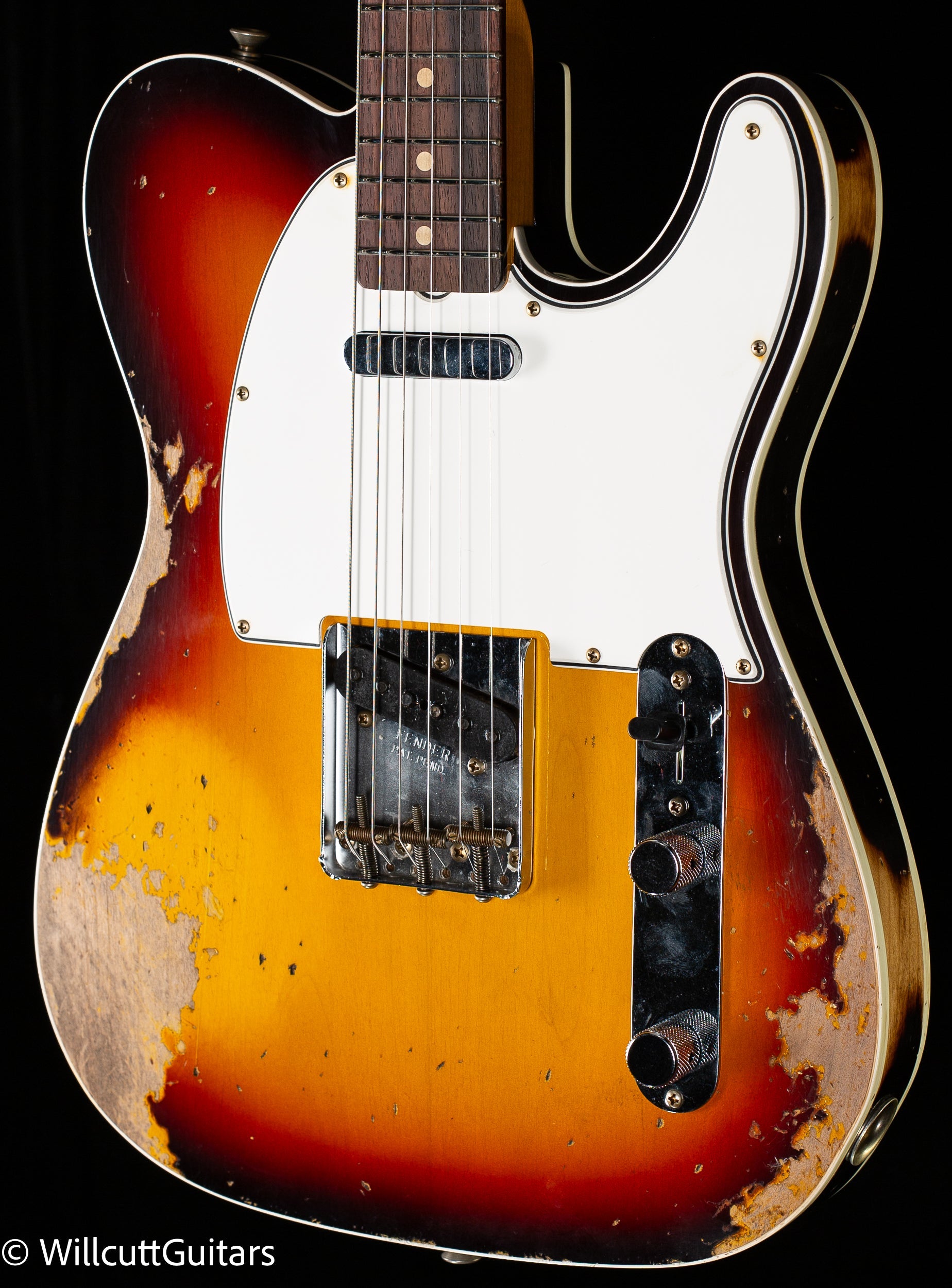 Fender Custom Shop 1960 Telecaster Custom Heavy Relic 3-Tone Sunburst (599)