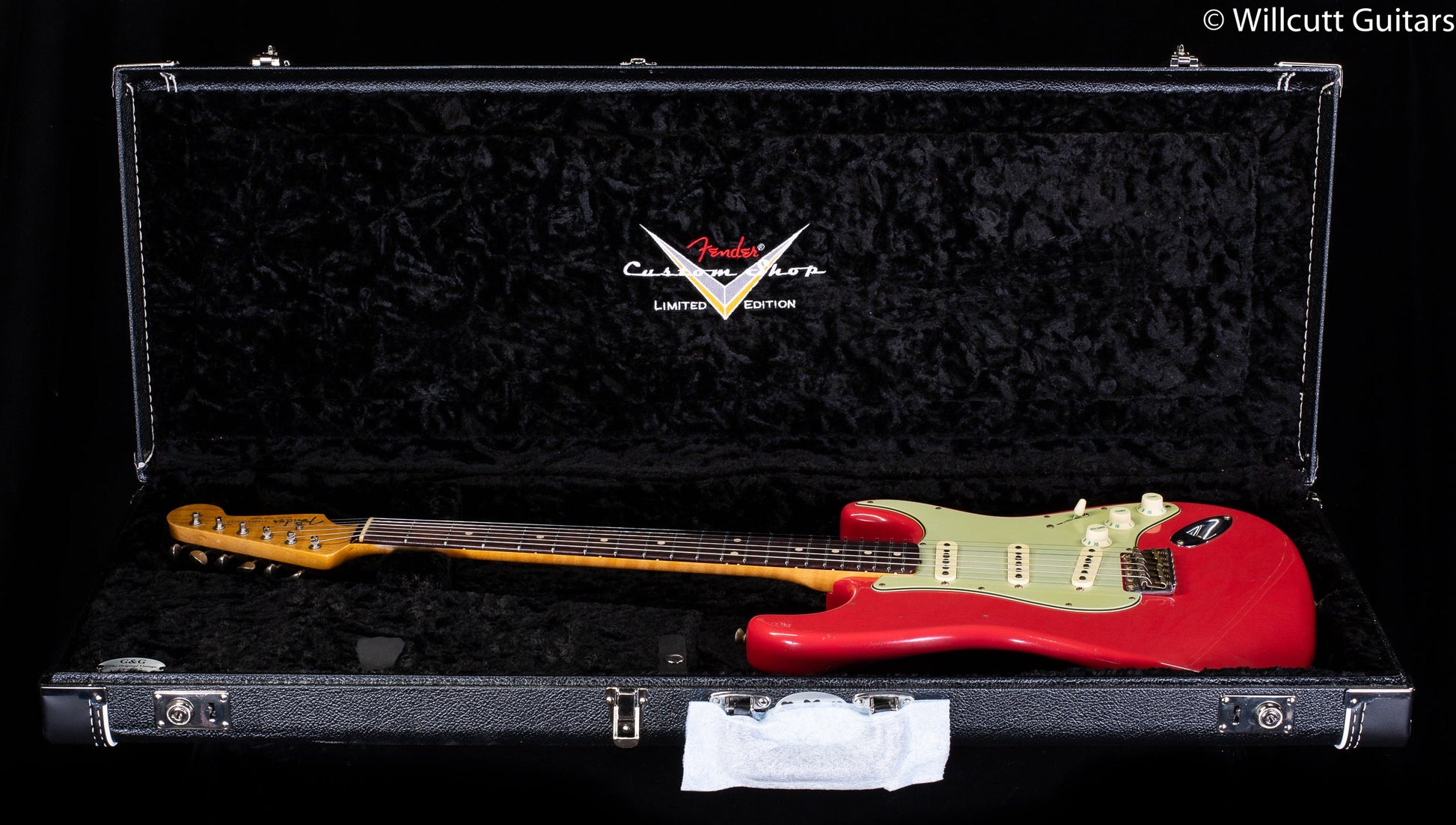 Fender Custom Shop Willcutt True '62 Stratocaster Journeyman Relic Fiesta Red 60s Oval C (624)