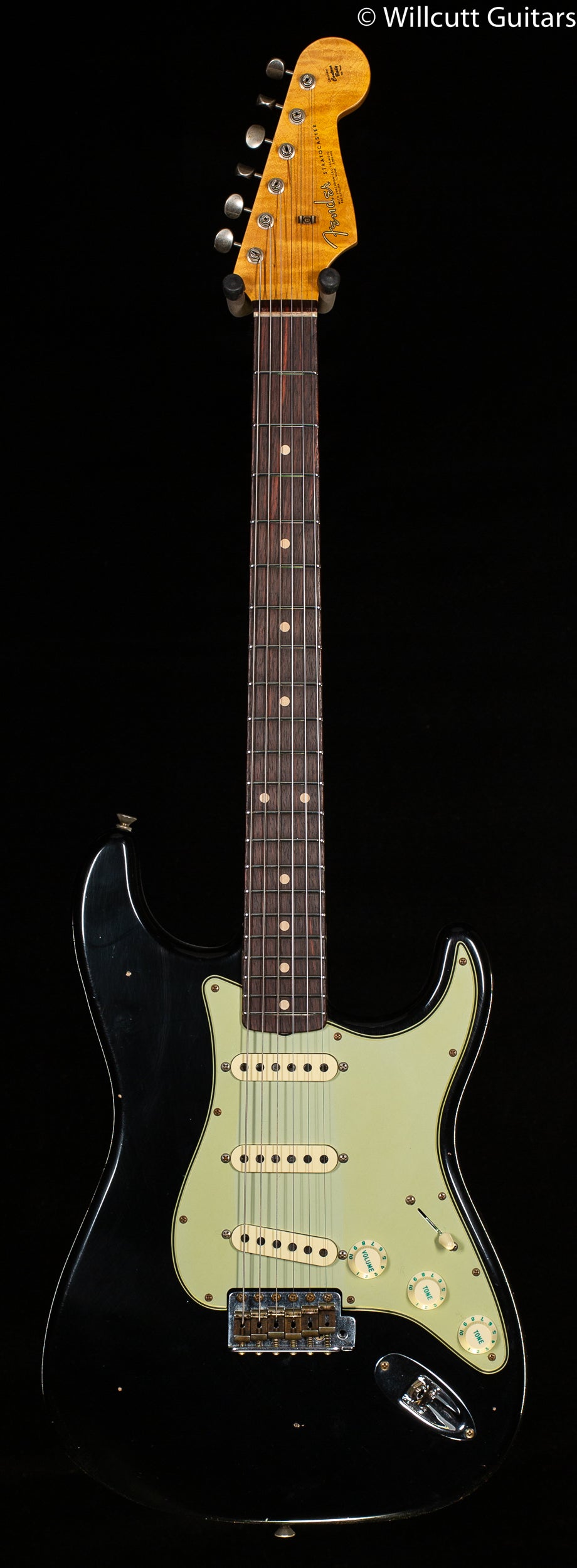 Fender Custom Shop Willcutt True '62 Stratocaster Journeyman Relic Black Large C (648)