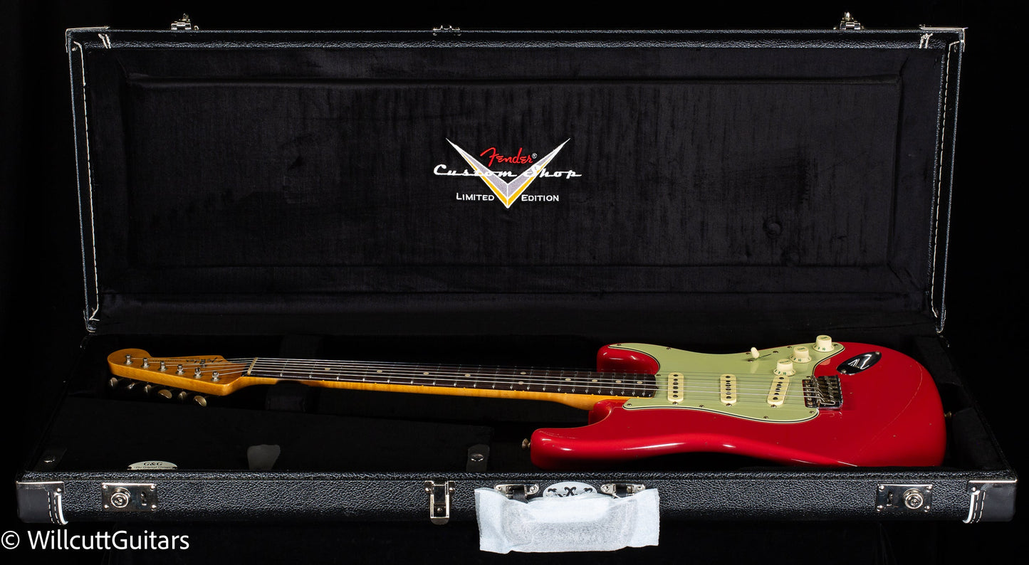 Fender Custom Shop Willcutt True '62 Stratocaster Journeyman Relic Fiesta Red 60s Oval C (669)
