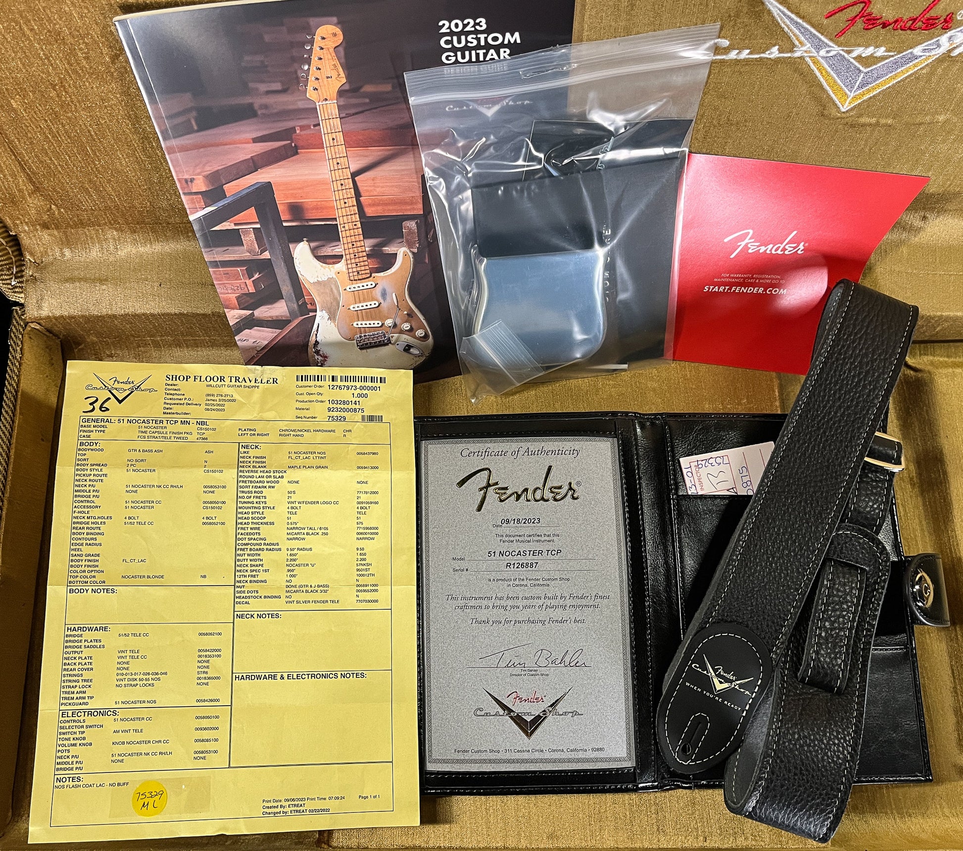 Fender Custom Shop 1951 Nocaster Time Capsule Finish Nocaster Blonde (887)