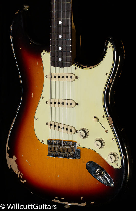 Fender Custom Shop Michael Landau Signature 1968 Stratocaster, Round-Laminated Rosewood, Bleached 3-Color Sunburst (988)