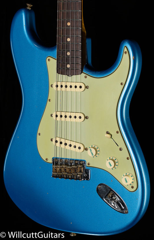 Fender Custom Shop Willcutt True '62 Stratocaster Journeyman Relic Lake Placid Blue Large C (838)