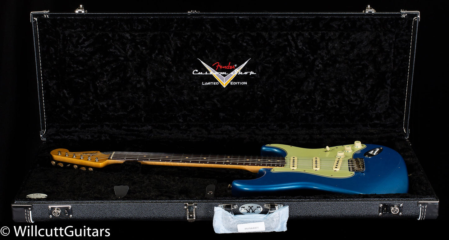 Fender Custom Shop Willcutt True '62 Stratocaster Journeyman Relic Lake Placid Blue Large C (838)