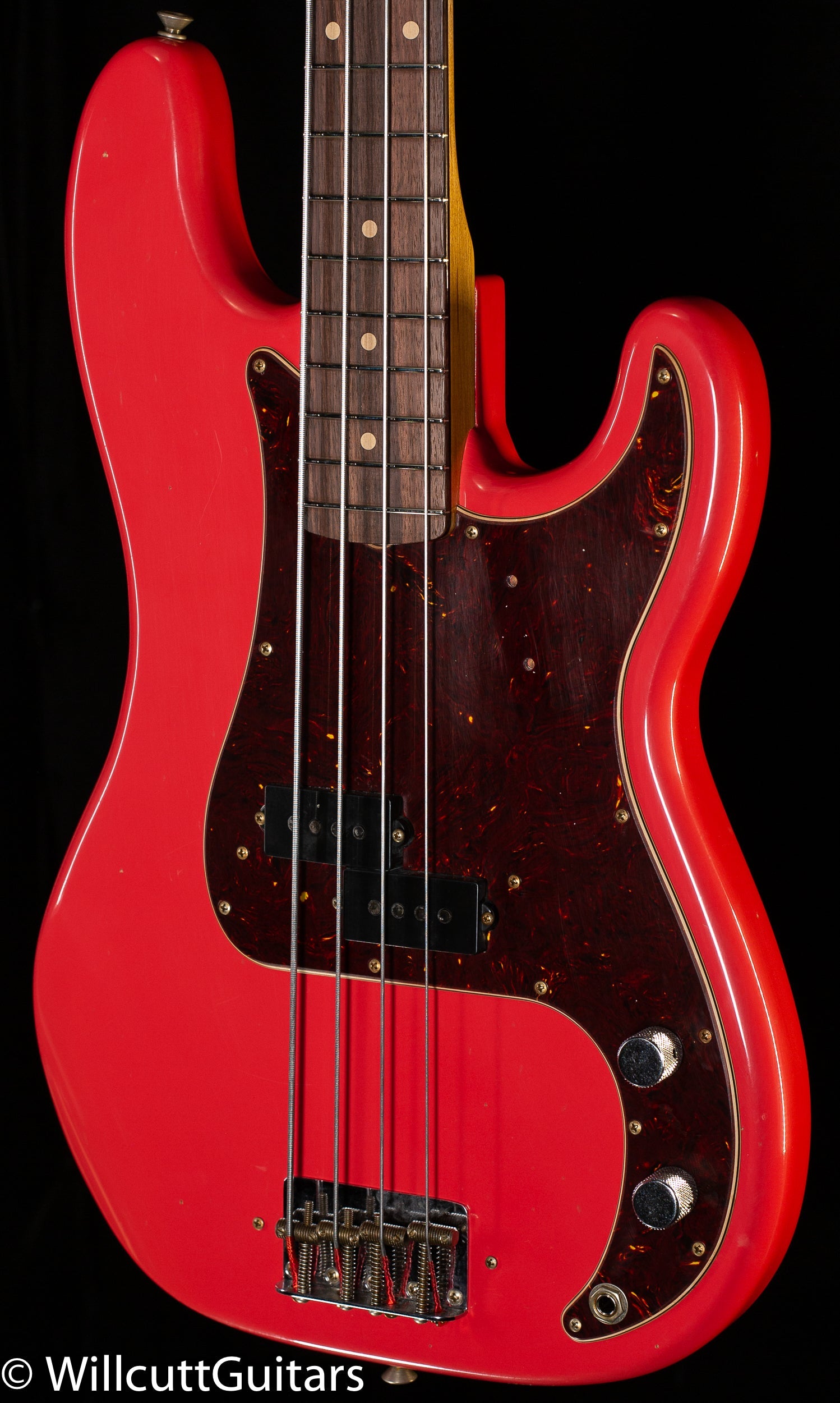 Fender Custom Shop Pino Palladino Signature Precision Bass Rosewood Fingerboard Fiesta Red over Desert Sand (996) (902)