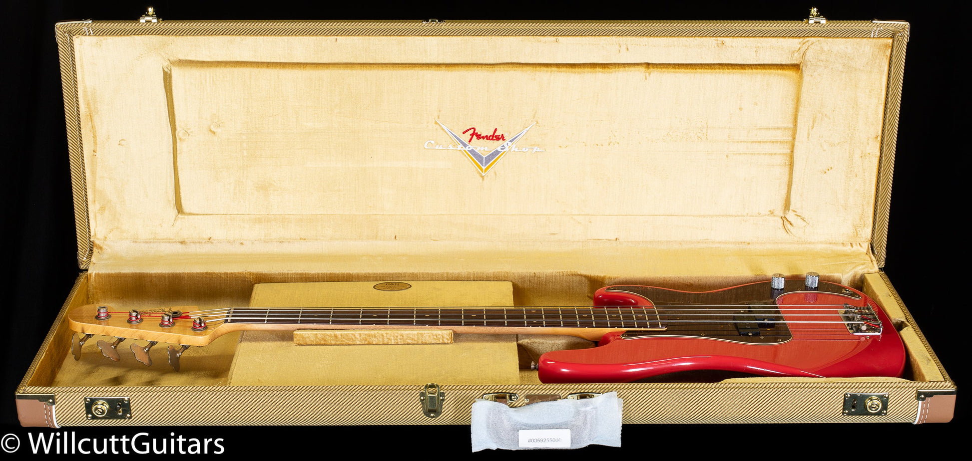 Fender Custom Shop Pino Palladino Signature Precision Bass Rosewood Fingerboard Fiesta Red over Desert Sand (996) (902)