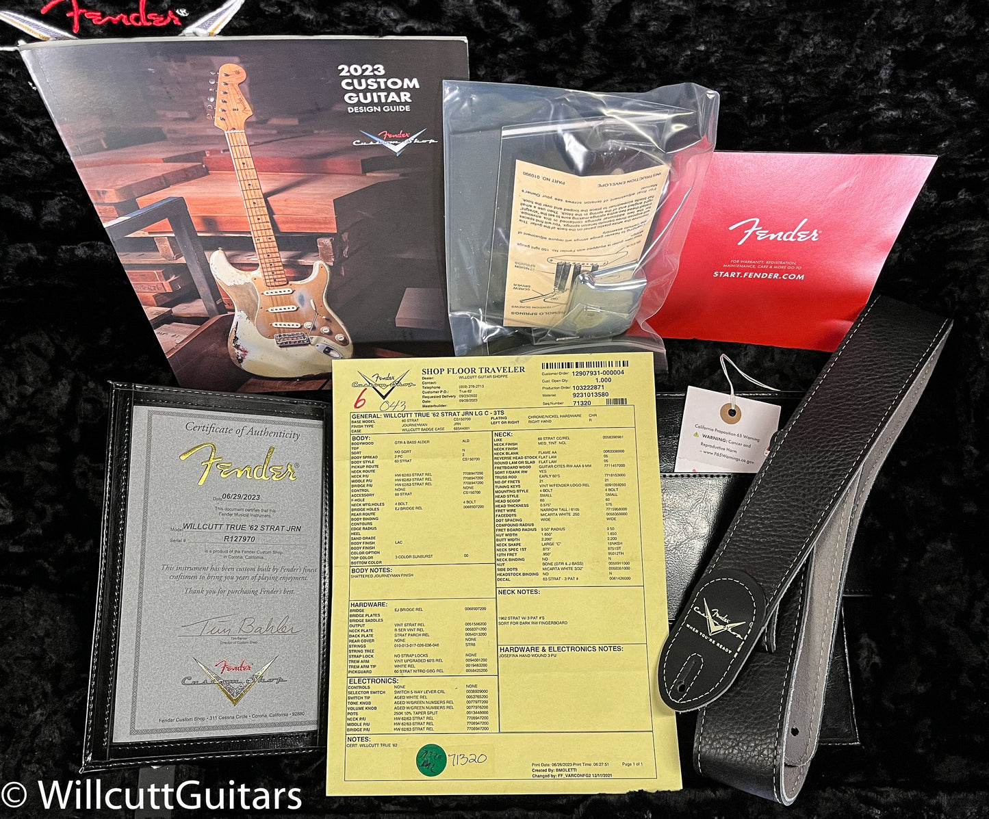 Fender Custom Shop Willcutt True '62 Stratocaster Journeyman Relic 3-Tone Sunburst Large C (970)