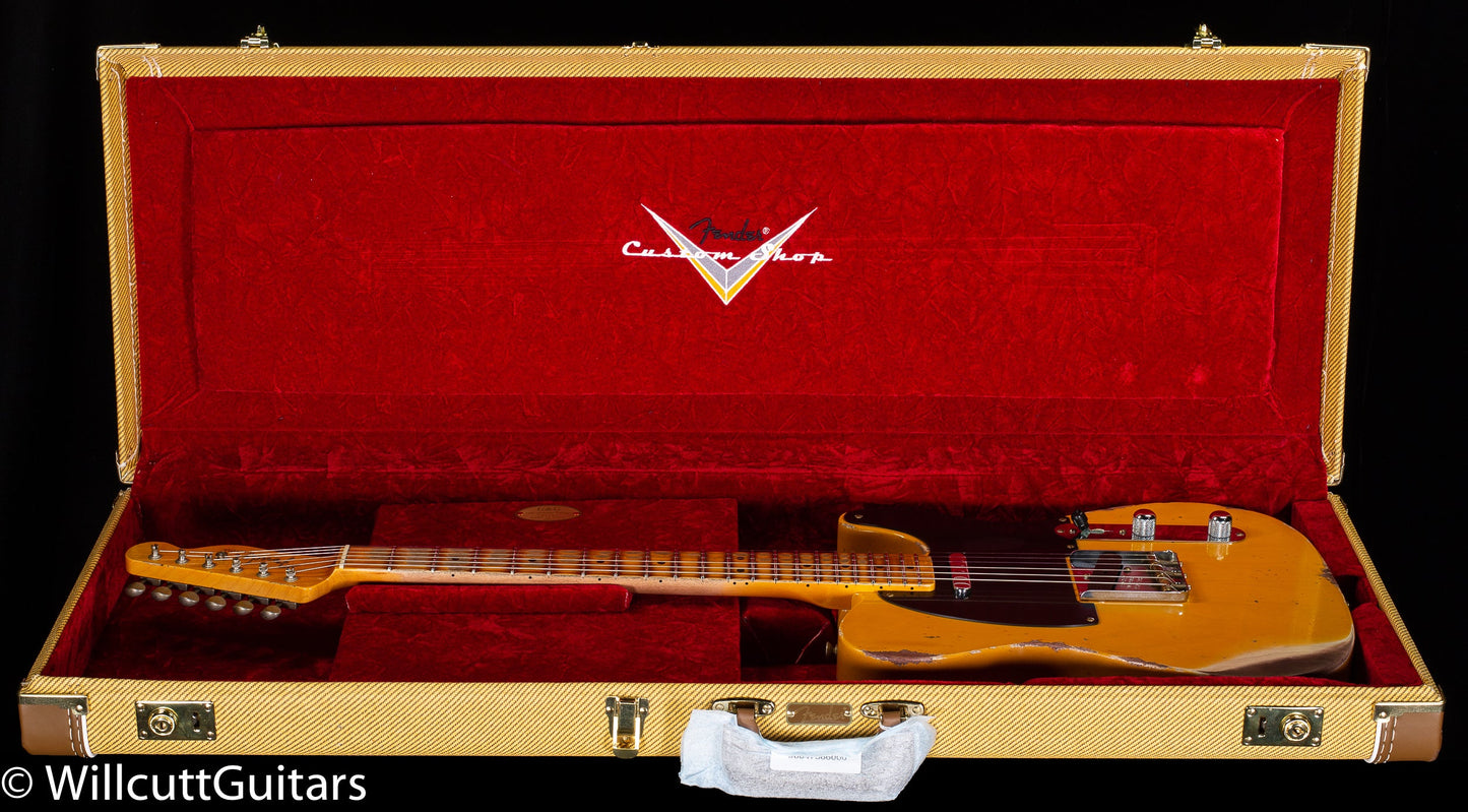 Fender Custom Shop 1952 Telecaster Heavy Relic Aged Nocaster Blonde (130)