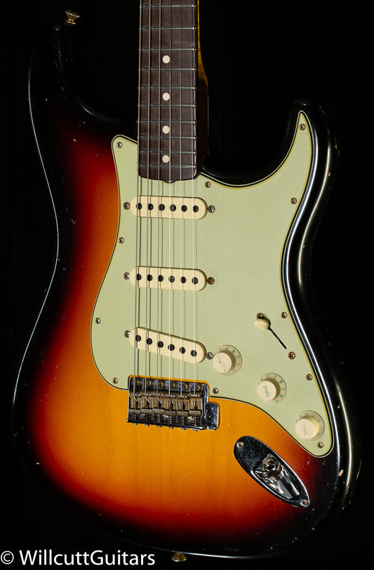 Fender Custom Shop Masterbuilt Dennis Galuzska True '62 Strat Journeyman 3-Tone Sunburst Brazilian 59 C (962)