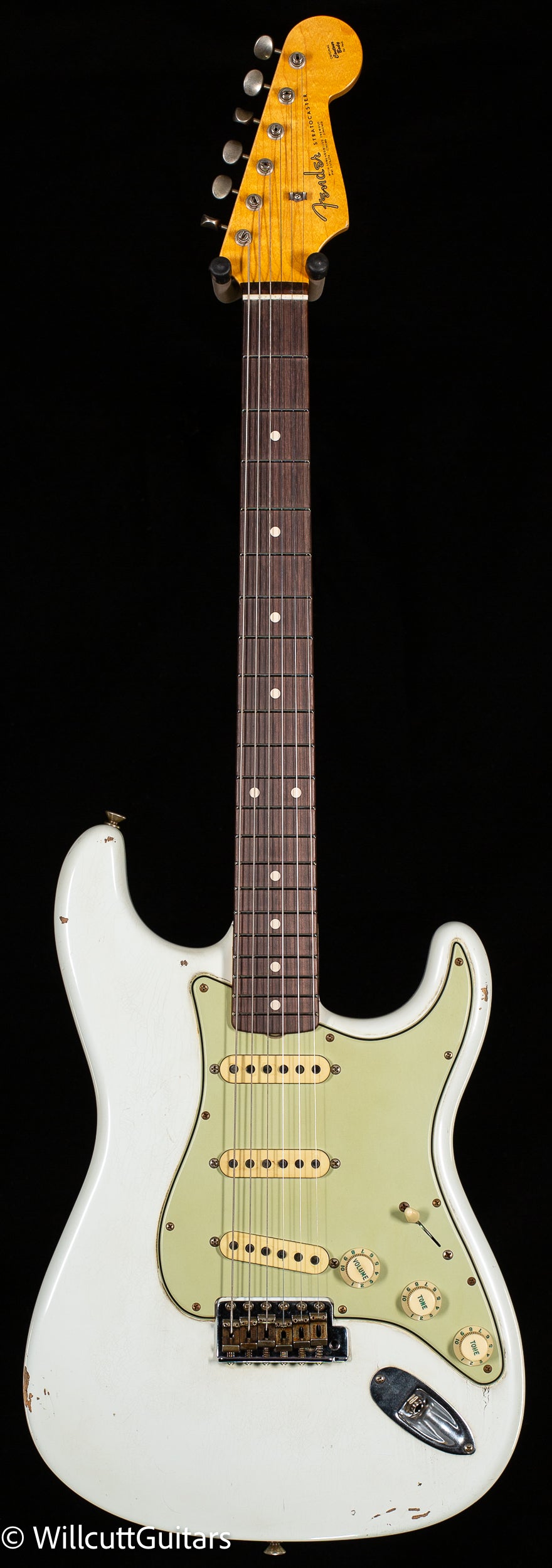 Fender Custom Shop Masterbuilt Andy Hicks True '62 Strat Journeyman Relic Olympic White Brazilian (997)