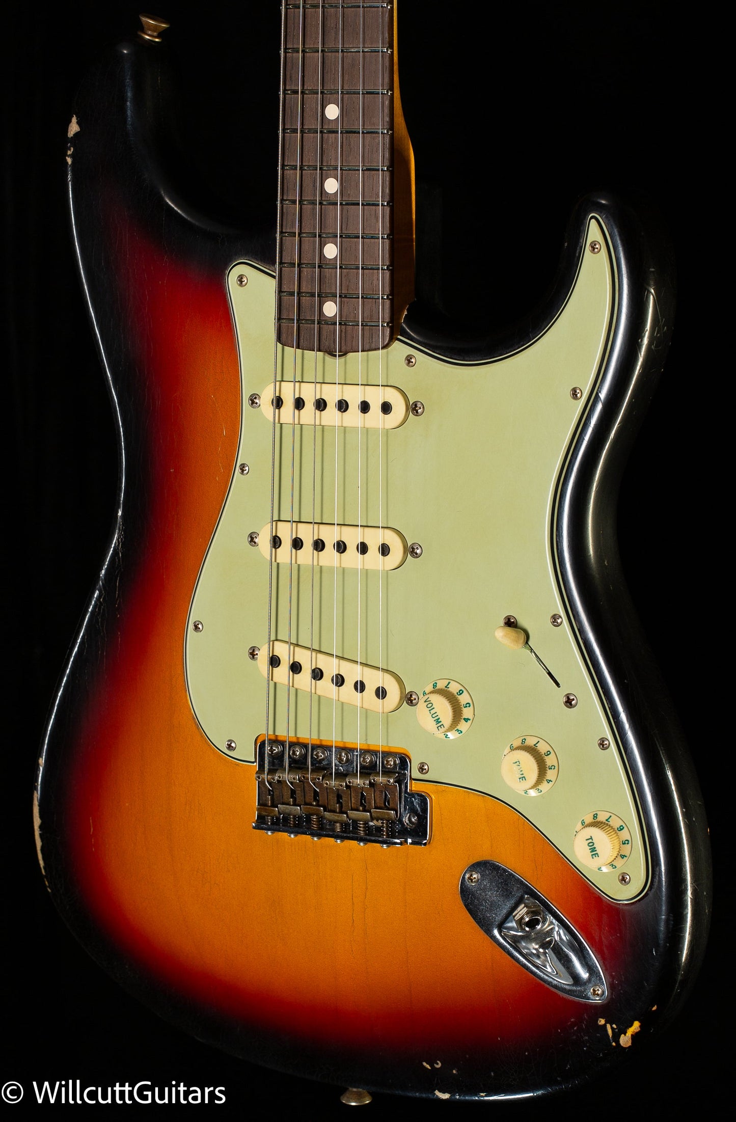Fender Custom Shop Masterbuilt Andy Hicks True '62 Strat Journeyman Relic 3-Tone Sunburst Brazilian (008)