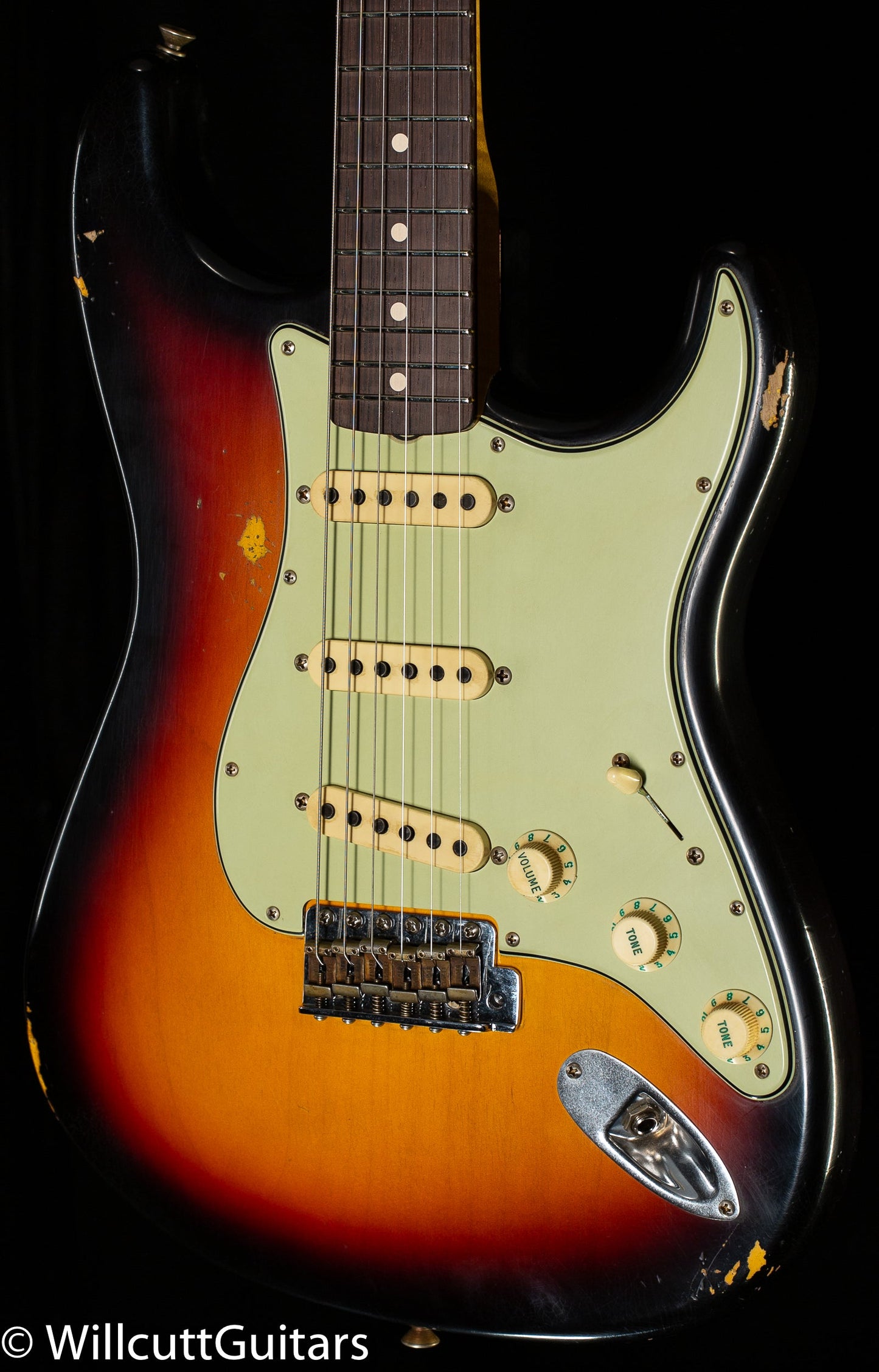 Fender Custom Shop Masterbuilt Andy Hicks True '62 Strat Journeyman Relic 3-Tone Sunburst Brazilian (034)