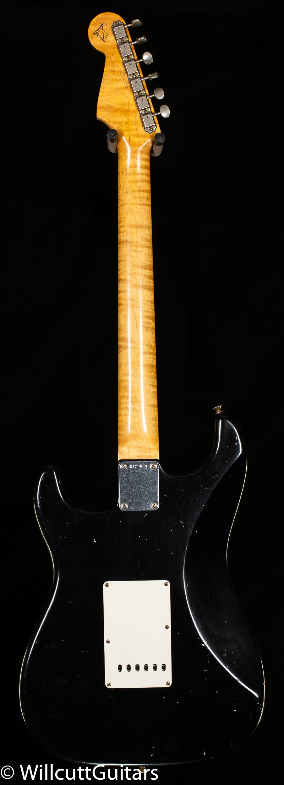 Fender Custom Shop Masterbuilt Dennis Galuzska True '62 Strat Journeyman Relic Black Brazilian 59 C (084)