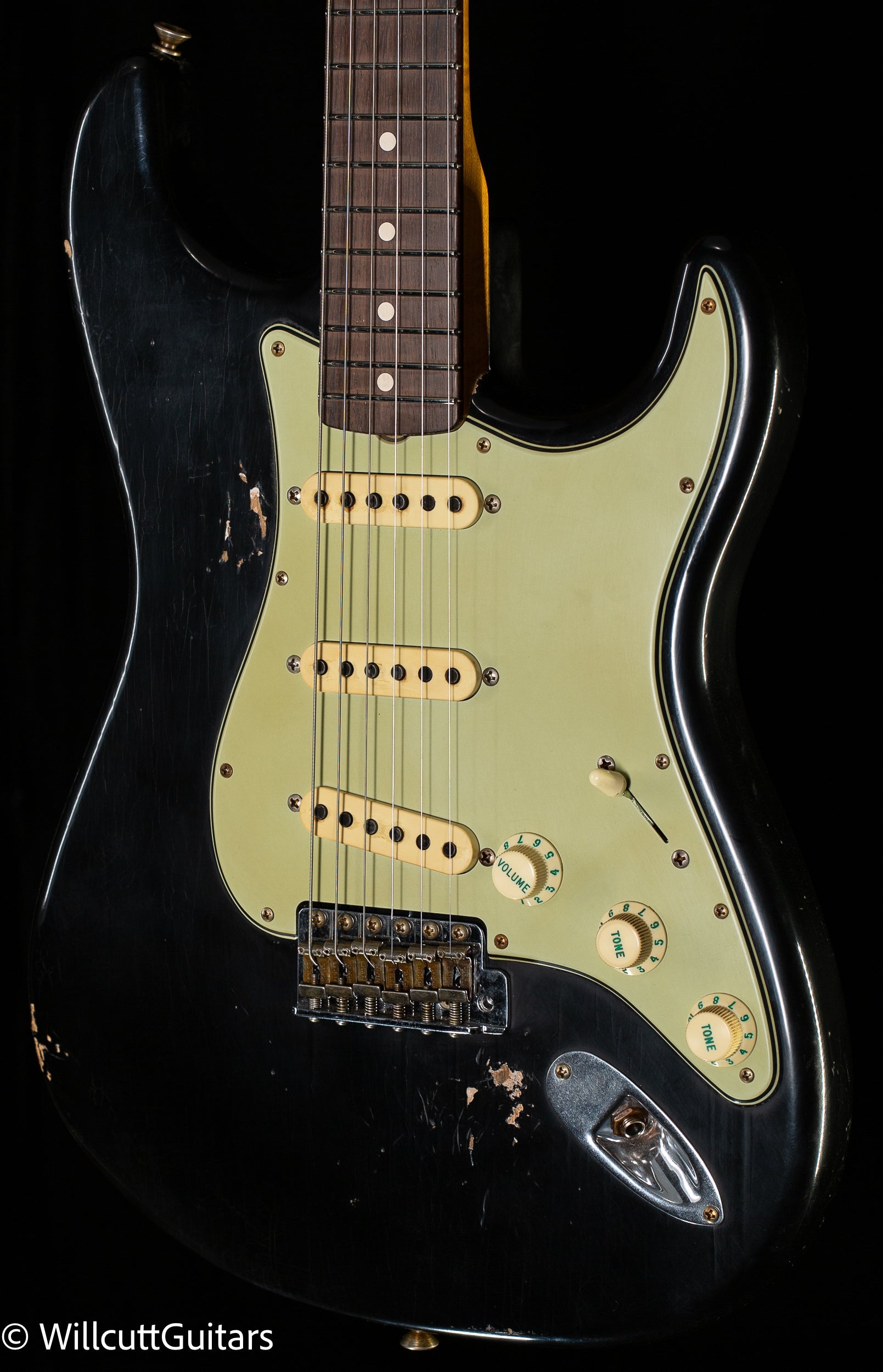 Fender Custom Shop Masterbuilt Andy Hicks True '62 Strat Journeyman Relic Black Brazilian (238)