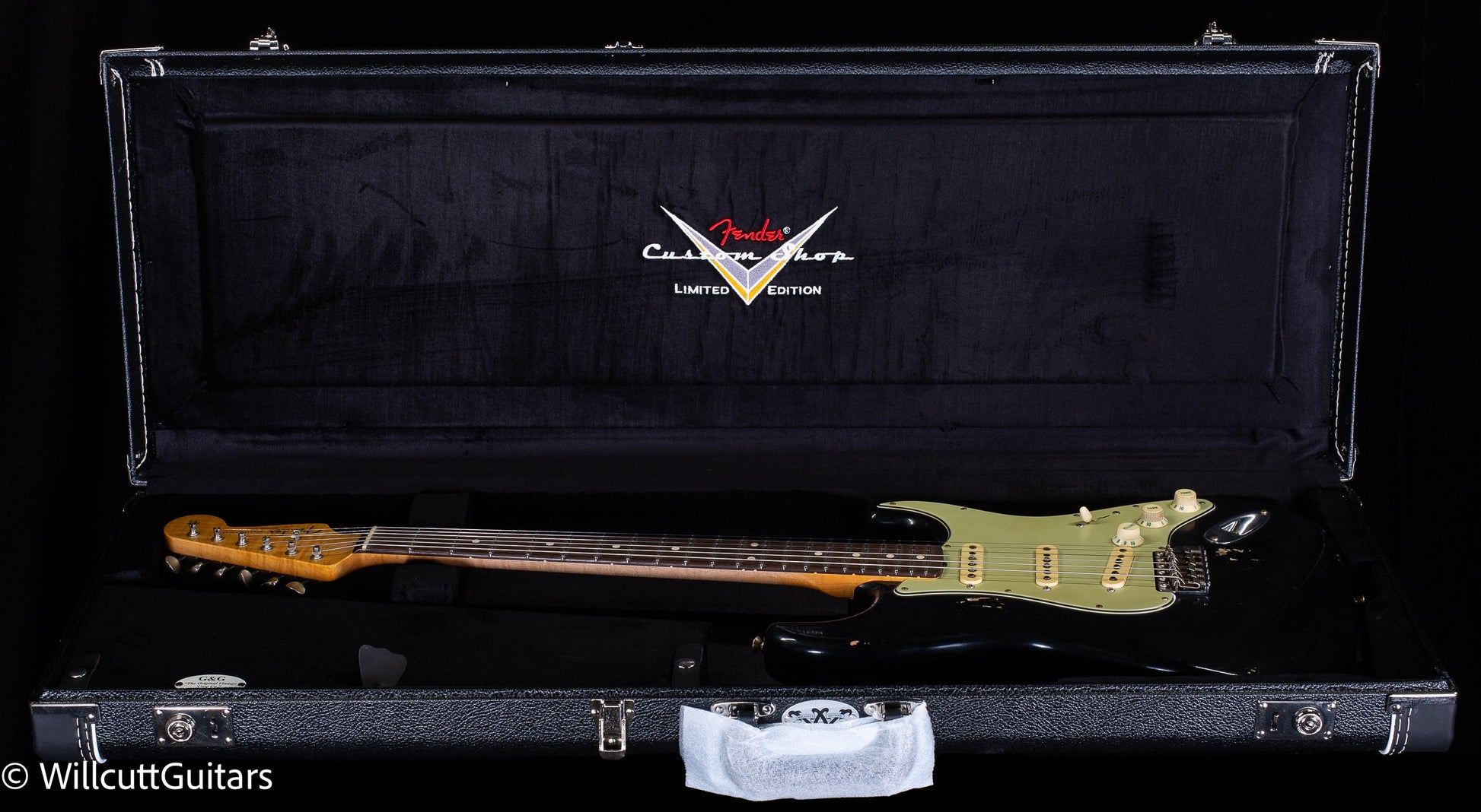 Fender Custom Shop Masterbuilt Andy Hicks True '62 Strat Journeyman Relic Black Brazilian (238)