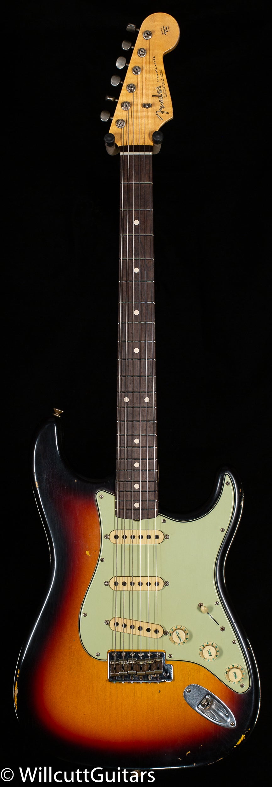 Fender Custom Shop Masterbuilt Andy Hicks True '62 Strat Journeyman Relic 3-Tone Sunburst Brazilian (366)