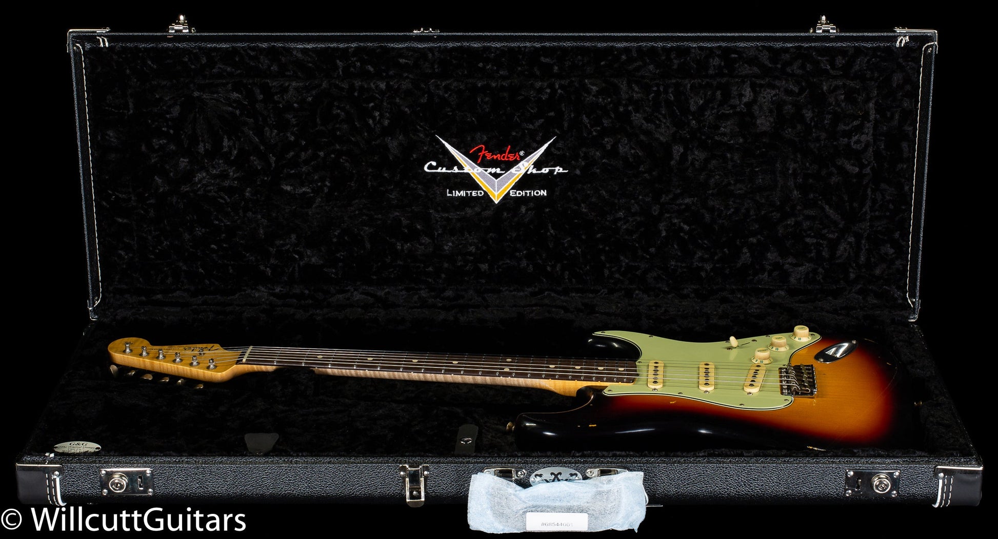Fender Custom Shop Masterbuilt Andy Hicks True '62 Strat Journeyman Relic 3-Tone Sunburst Brazilian (366)