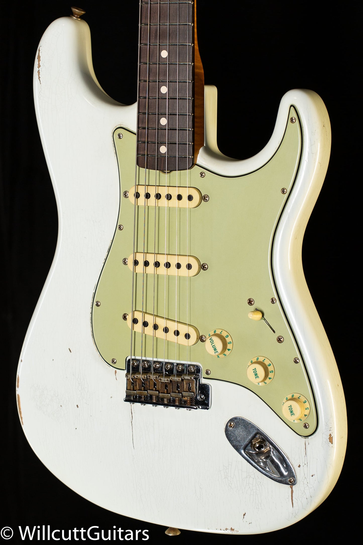 Fender Custom Shop Masterbuilt Andy Hicks True '62 Stratocaster Journeyman Relic Olympic White Brazilian 59 C  (418)