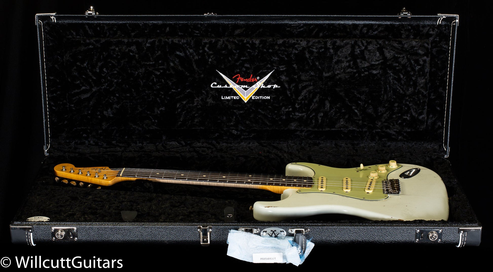 Fender Custom Shop Masterbuilt Andy Hicks True '62 Stratocaster Journeyman Relic Olympic White Brazilian 59 C  (418)