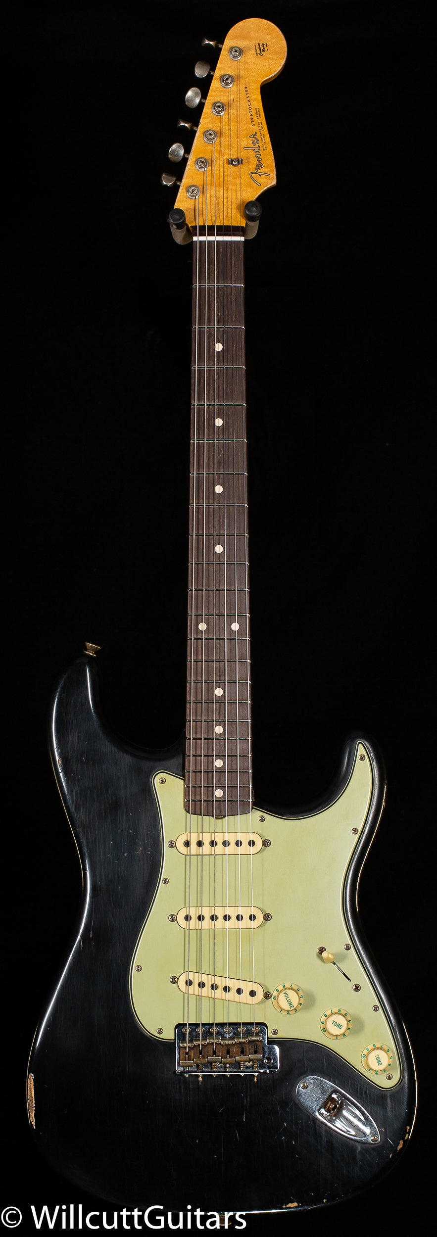 Fender Custom Shop Masterbuilt Andy Hicks True '62 Strat Journeyman Black Brazilian 59 C (459)
