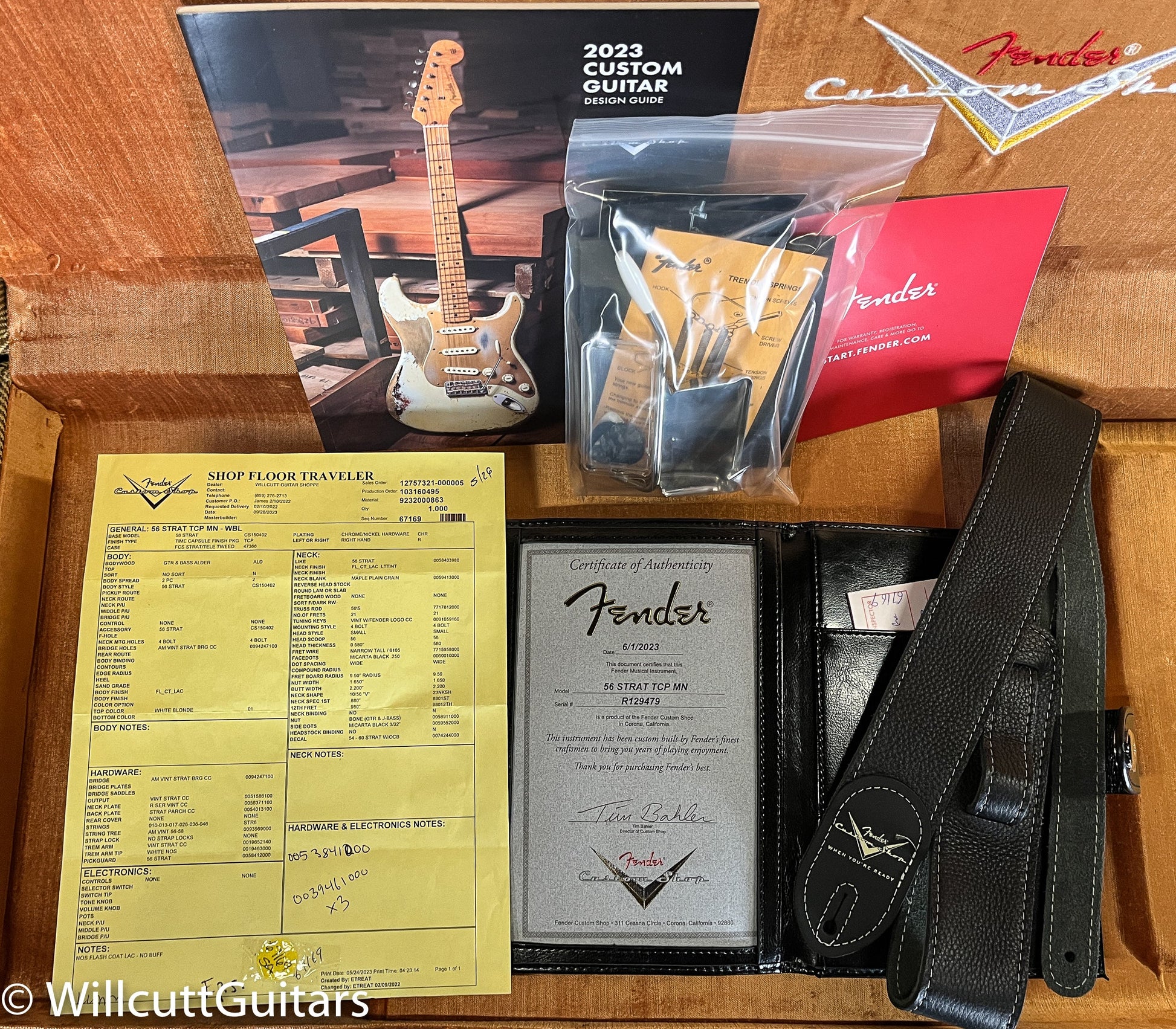 Fender Custom Shop 1956 Stratocaster Time Capsule White Blonde (479)