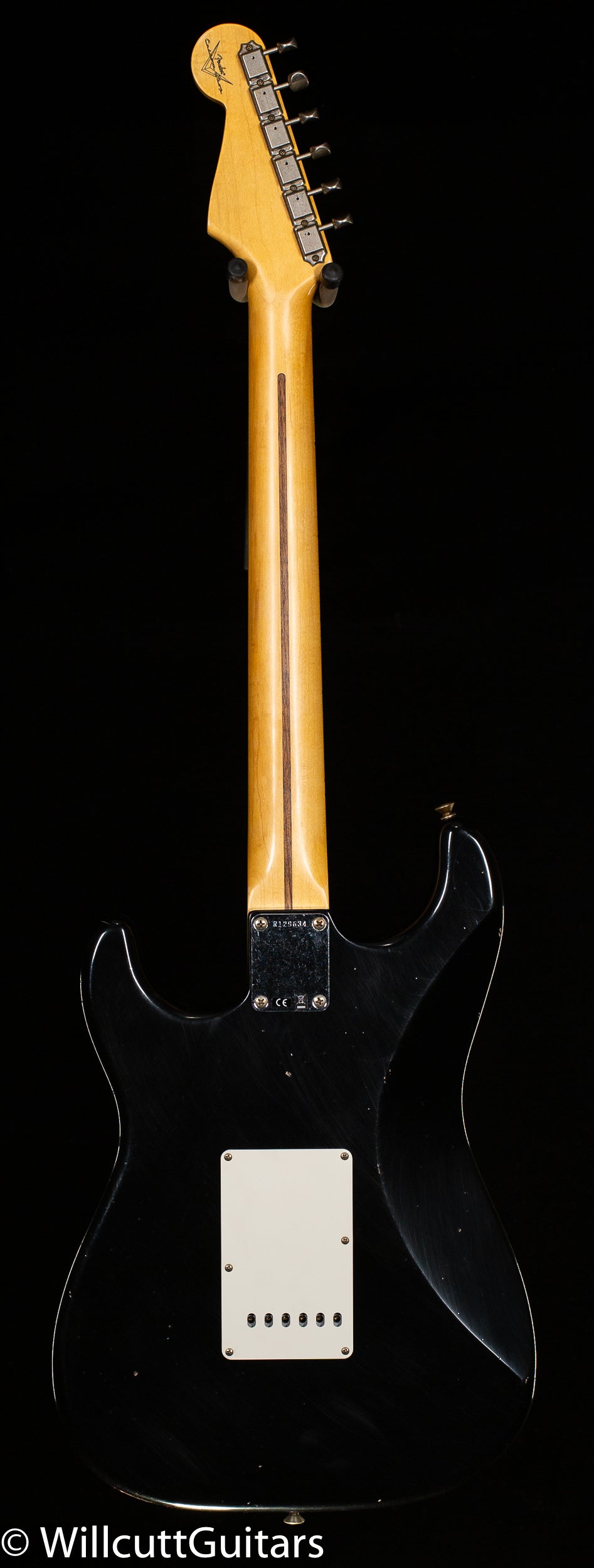 Fender Custom Shop 1955 Stratocaster Journeyman Relic Black Josefina Pickups (634)