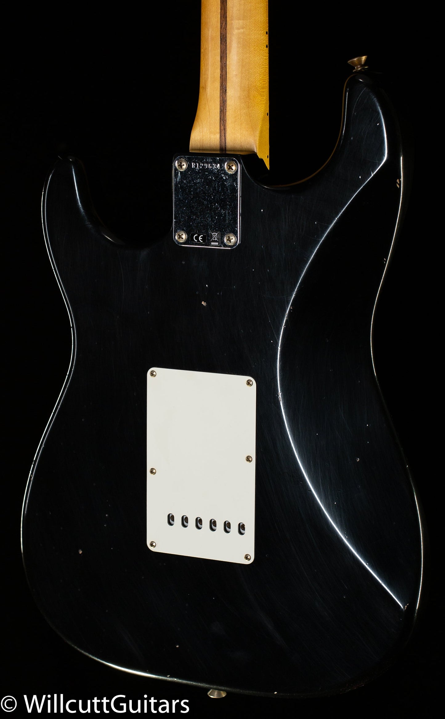 Fender Custom Shop 1955 Stratocaster Journeyman Relic Black Josefina Pickups (634)