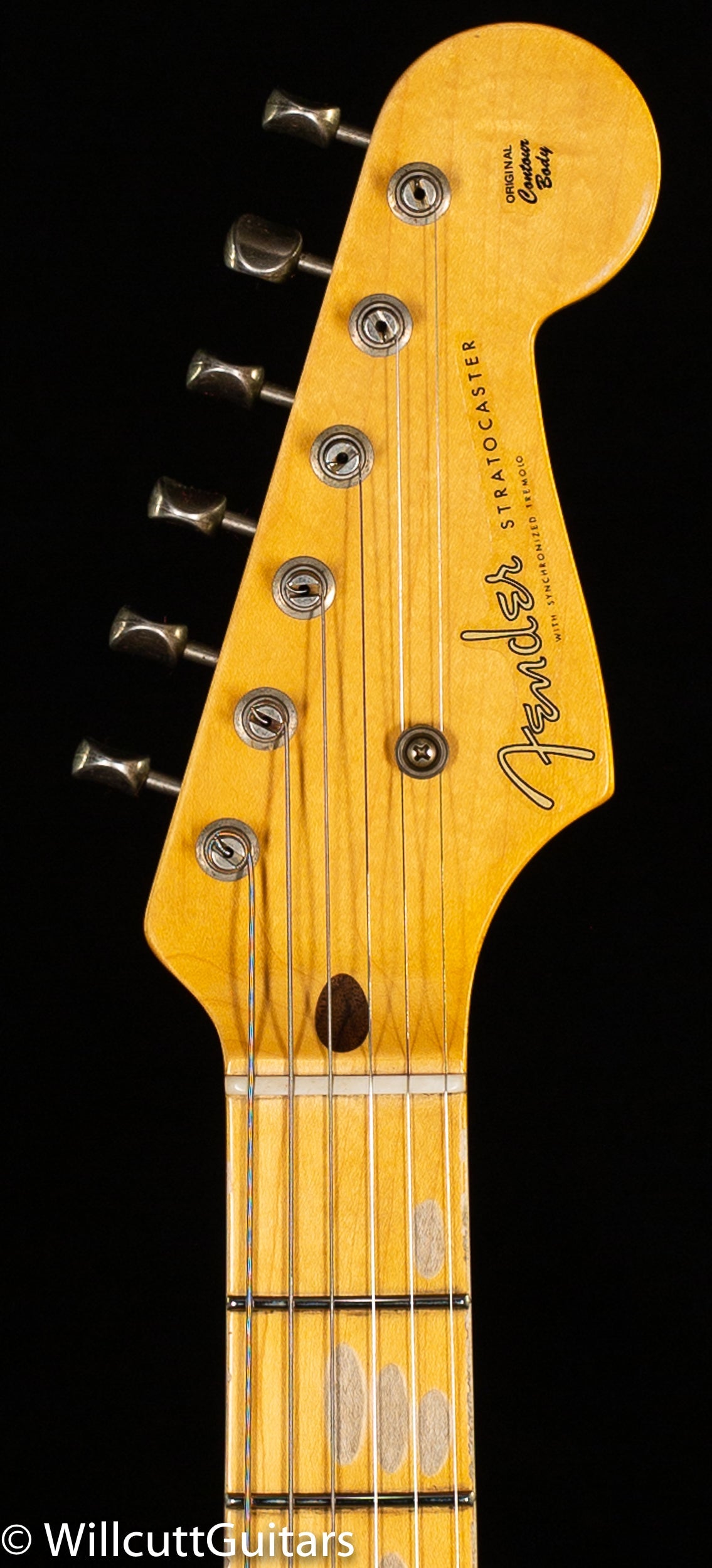 Fender Custom Shop 1955 Stratocaster Journeyman Relic Black Josefina Pickups (634)