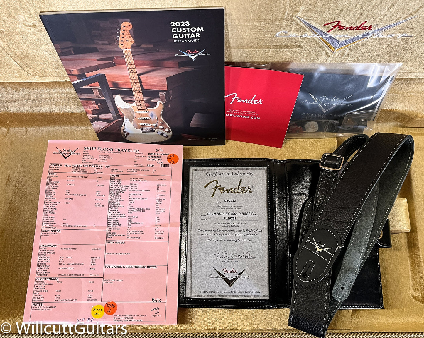 Fender Custom Shop Sean Hurley Signature Precision Bass Aged Charcoal Frost (758)